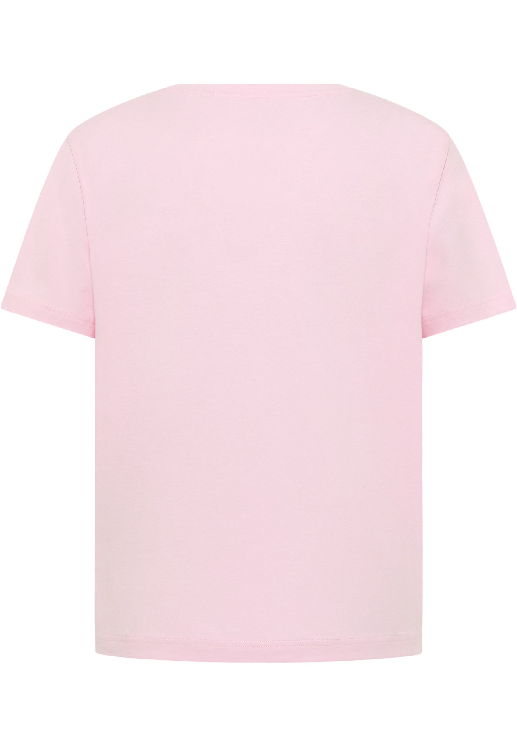 T-Shirt, Kurzarm, Rundhals, Pink, Baumwolle