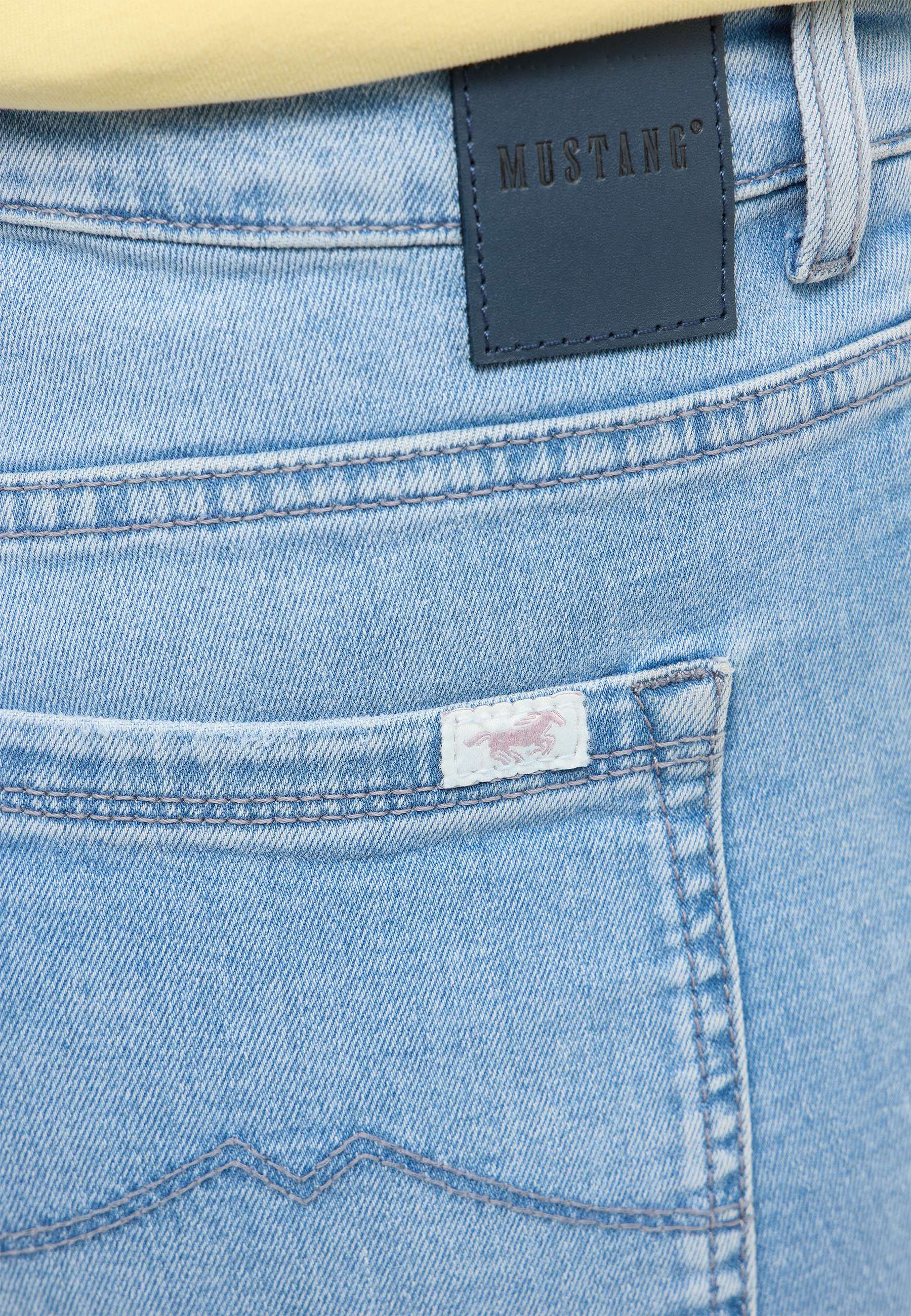 jeans, Denim, Rückentasche, Label, hellblau