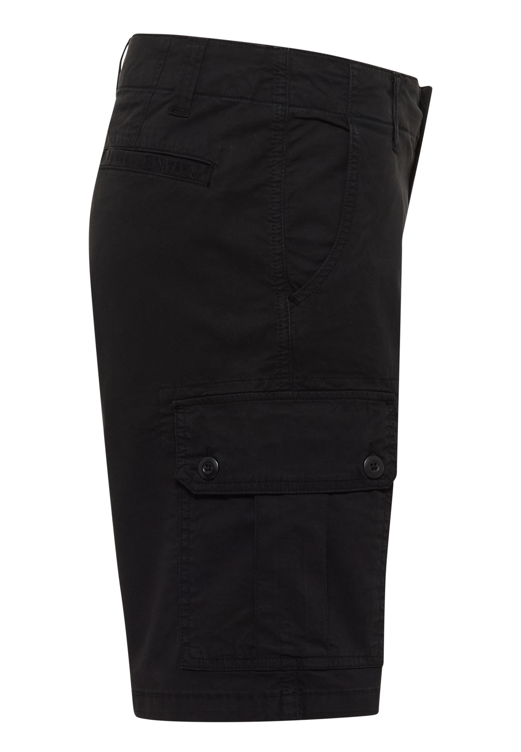 shorts, cargo shorts, schwarz, Aufgesetzte Taschen, Gürtel Schlaufen