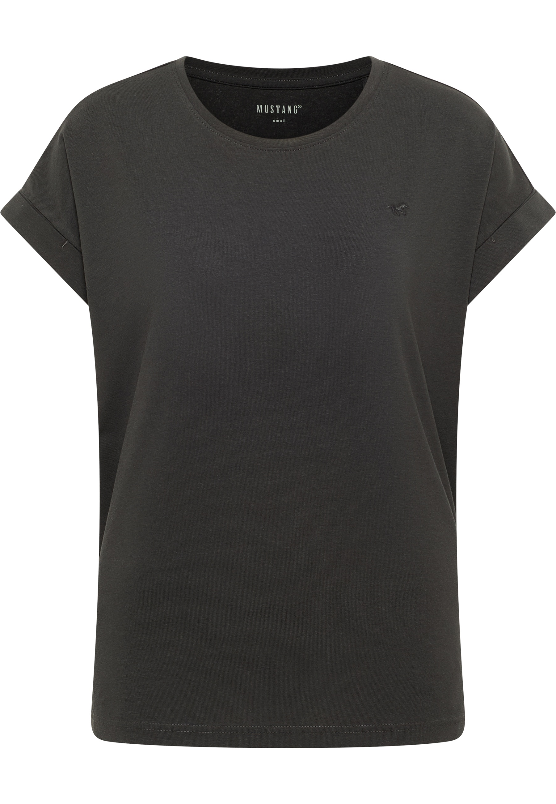 Mustang Damen T-Shirt Style Lesley, schwarz