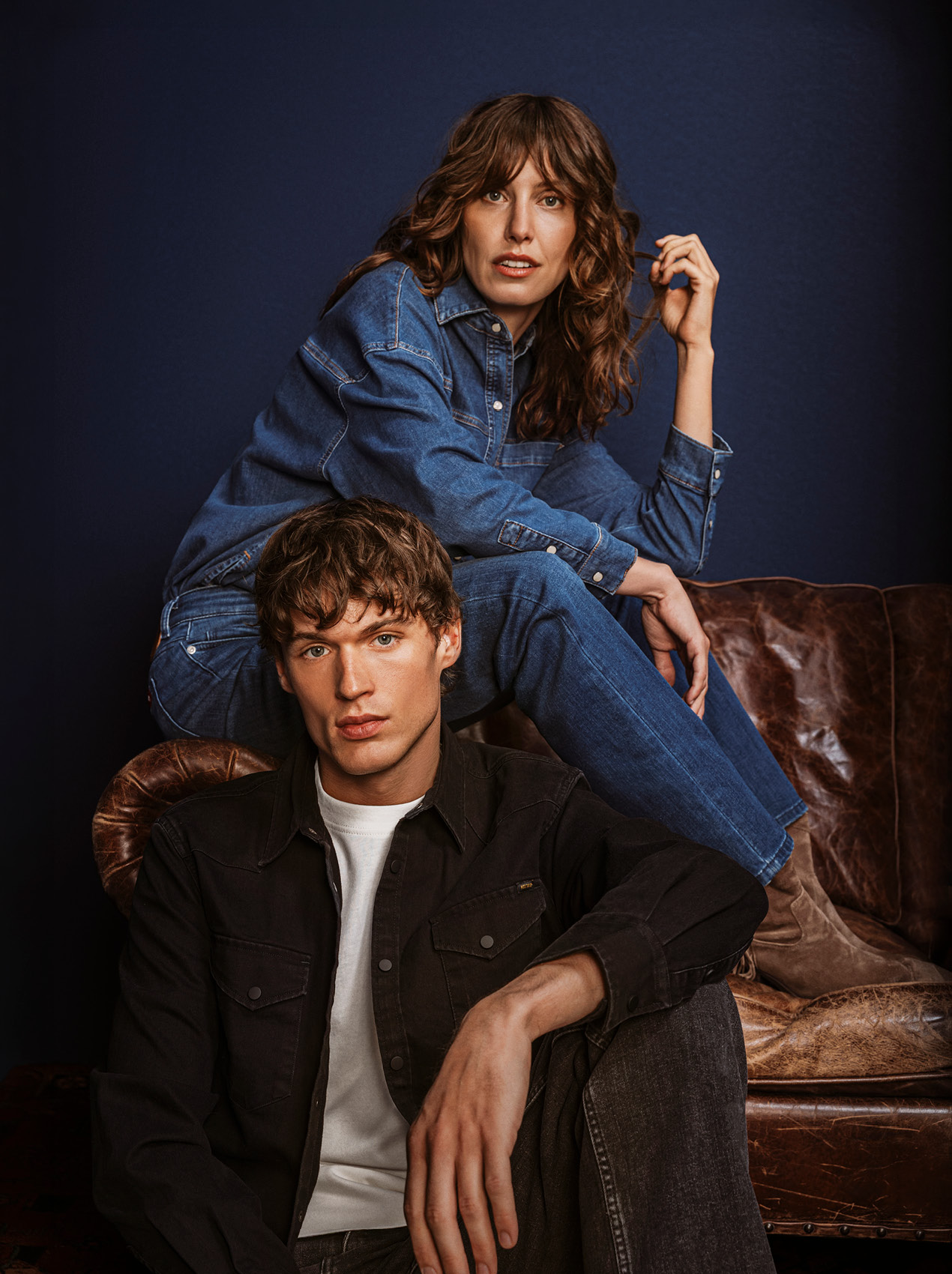 jeans, Denim, Jac​ke, Frau, Mann