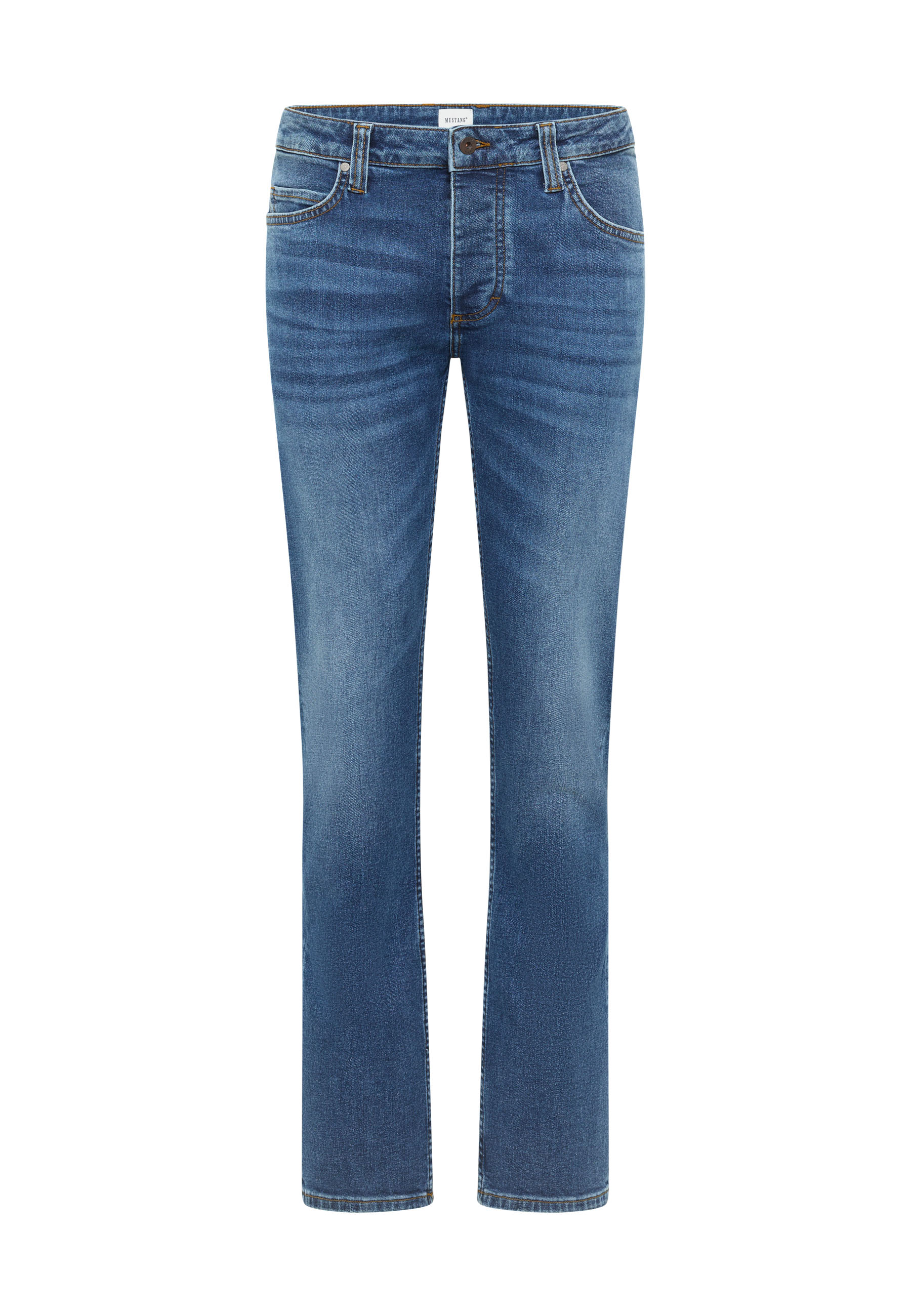 Jeans, Blue, Denim, Straight leg, Five-pocket