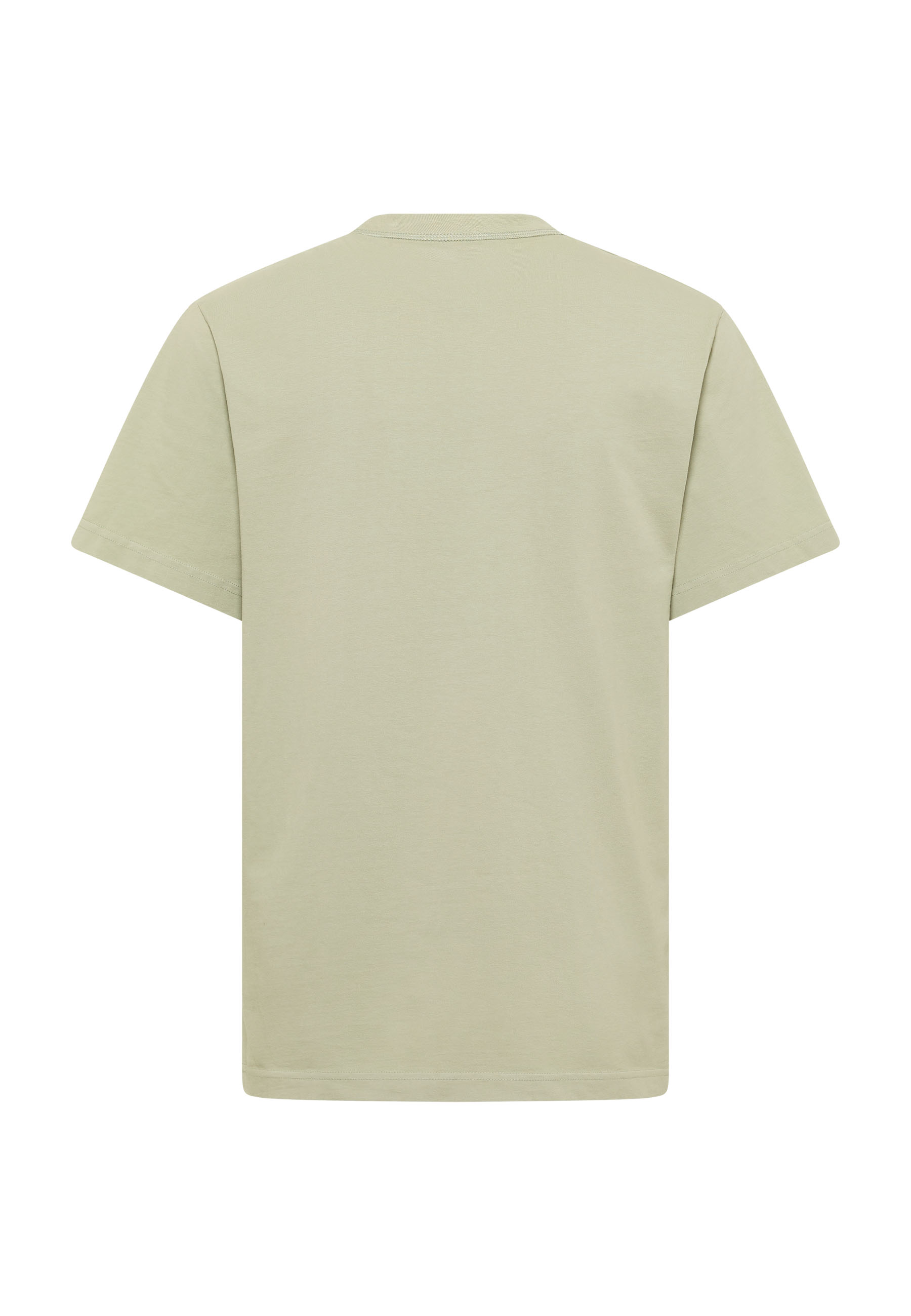 Kurzarm, T-Shirt, Uni, Beige, Baumwolle