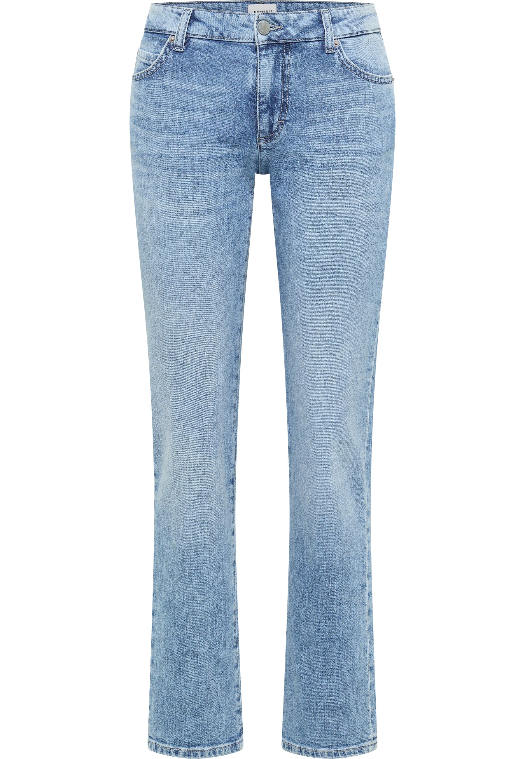 Mustang Damen Jeans Style Crosby Relaxed Straight, mittelblau
