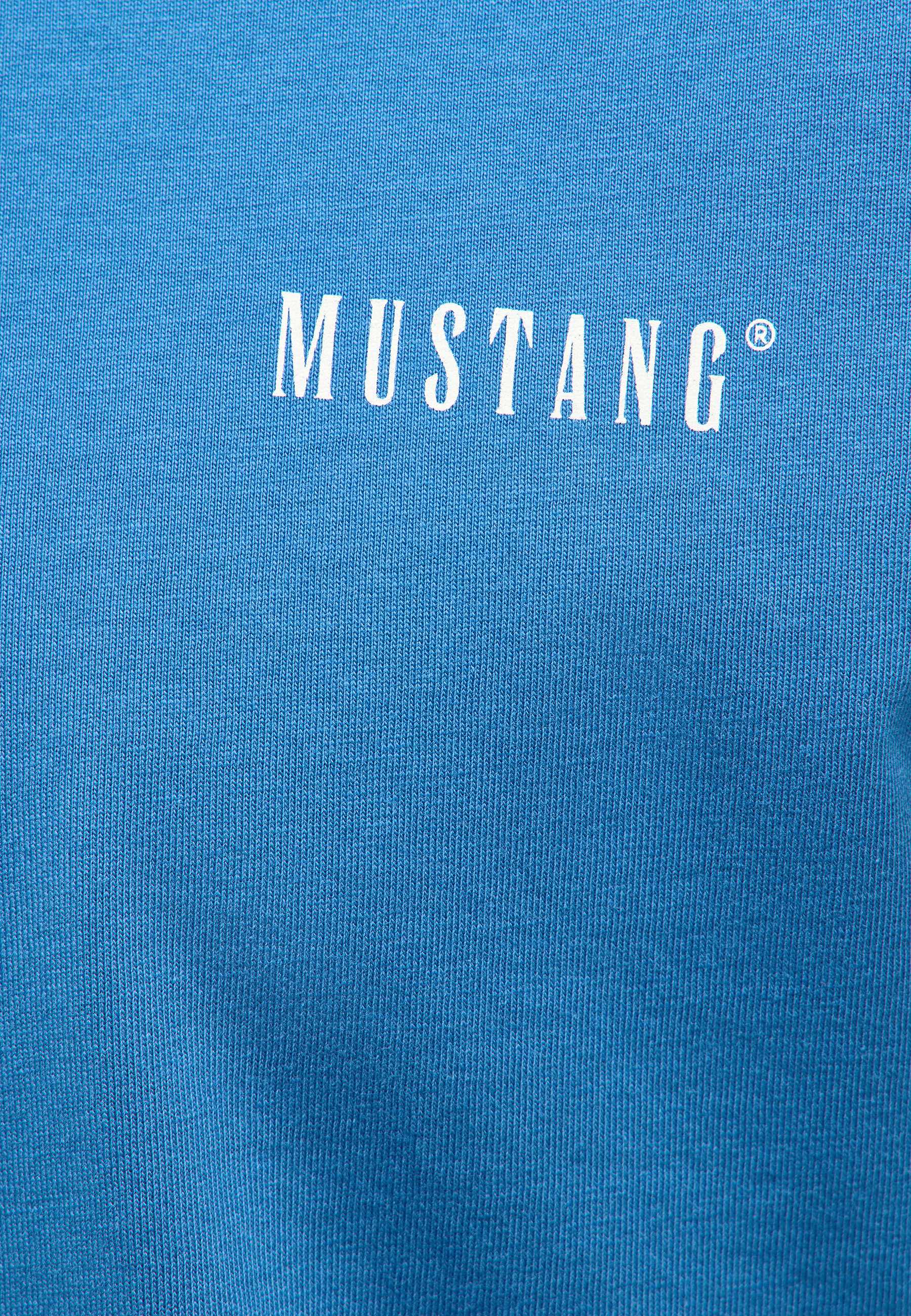 T-Shirt, Mustang, Kleidung, Blau, Logo