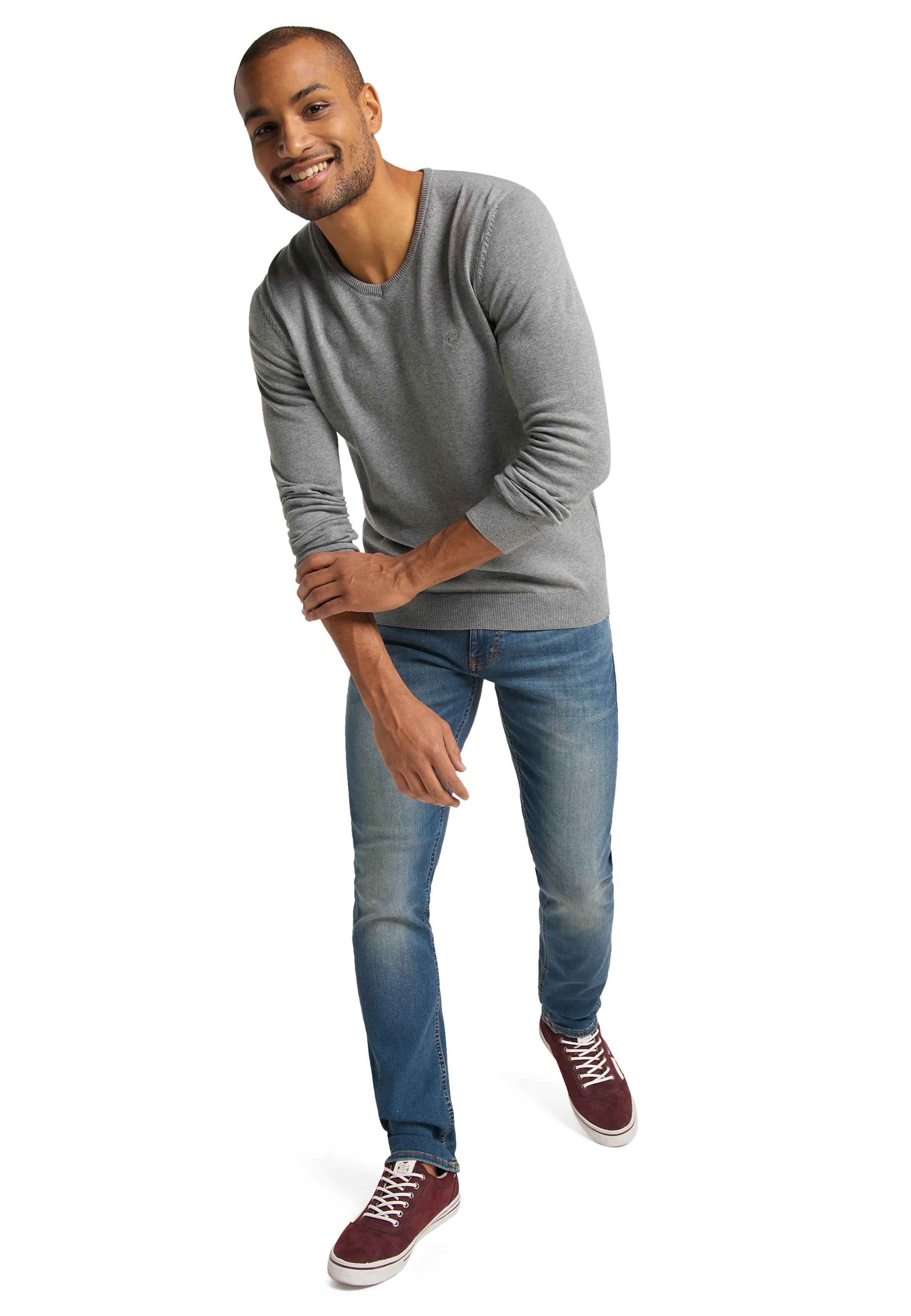 Langarmpullover Basic V-Neck Jumper