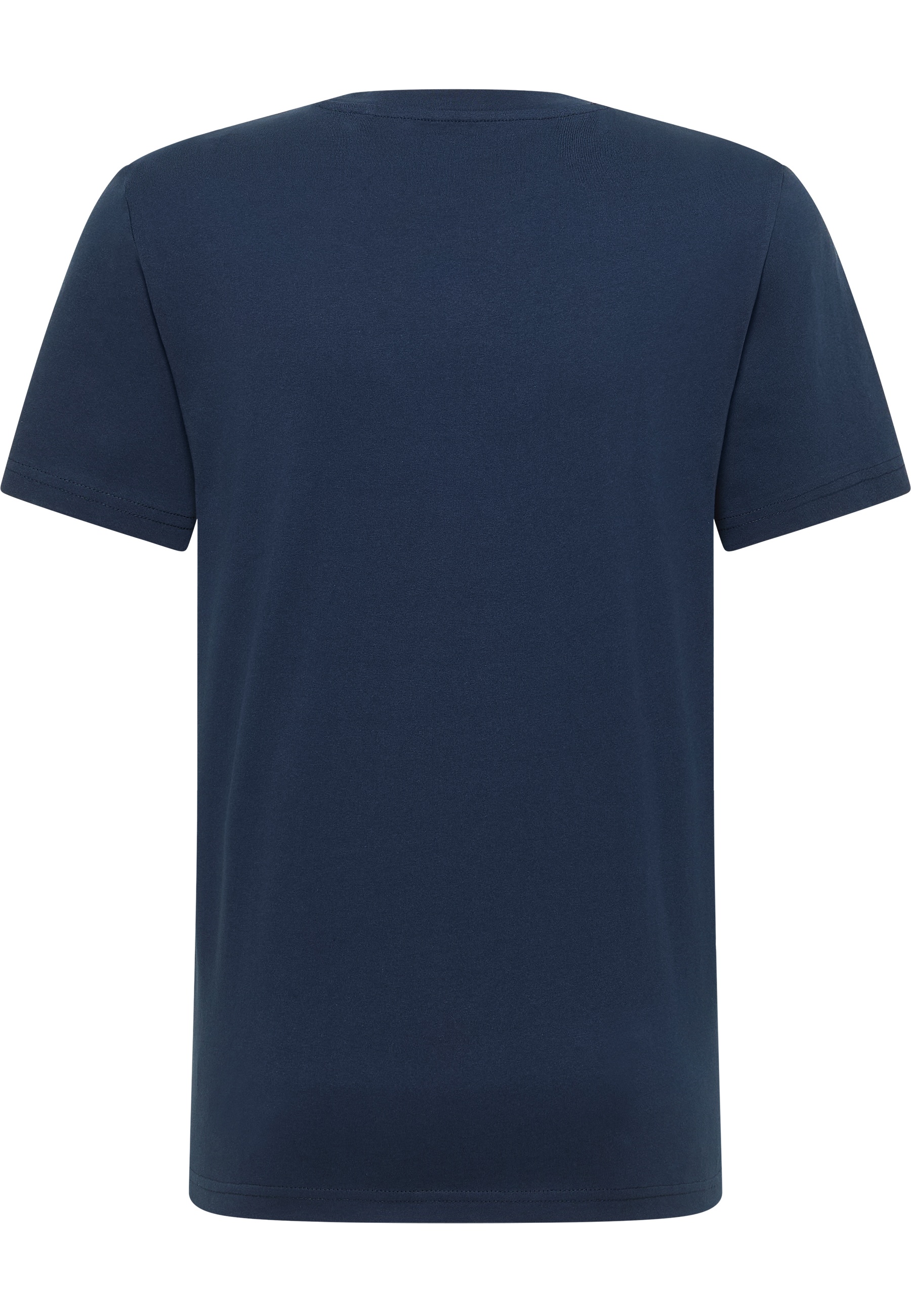 T-Shirt, Kurzarm, Unifarbe, Navy, Baumwolle