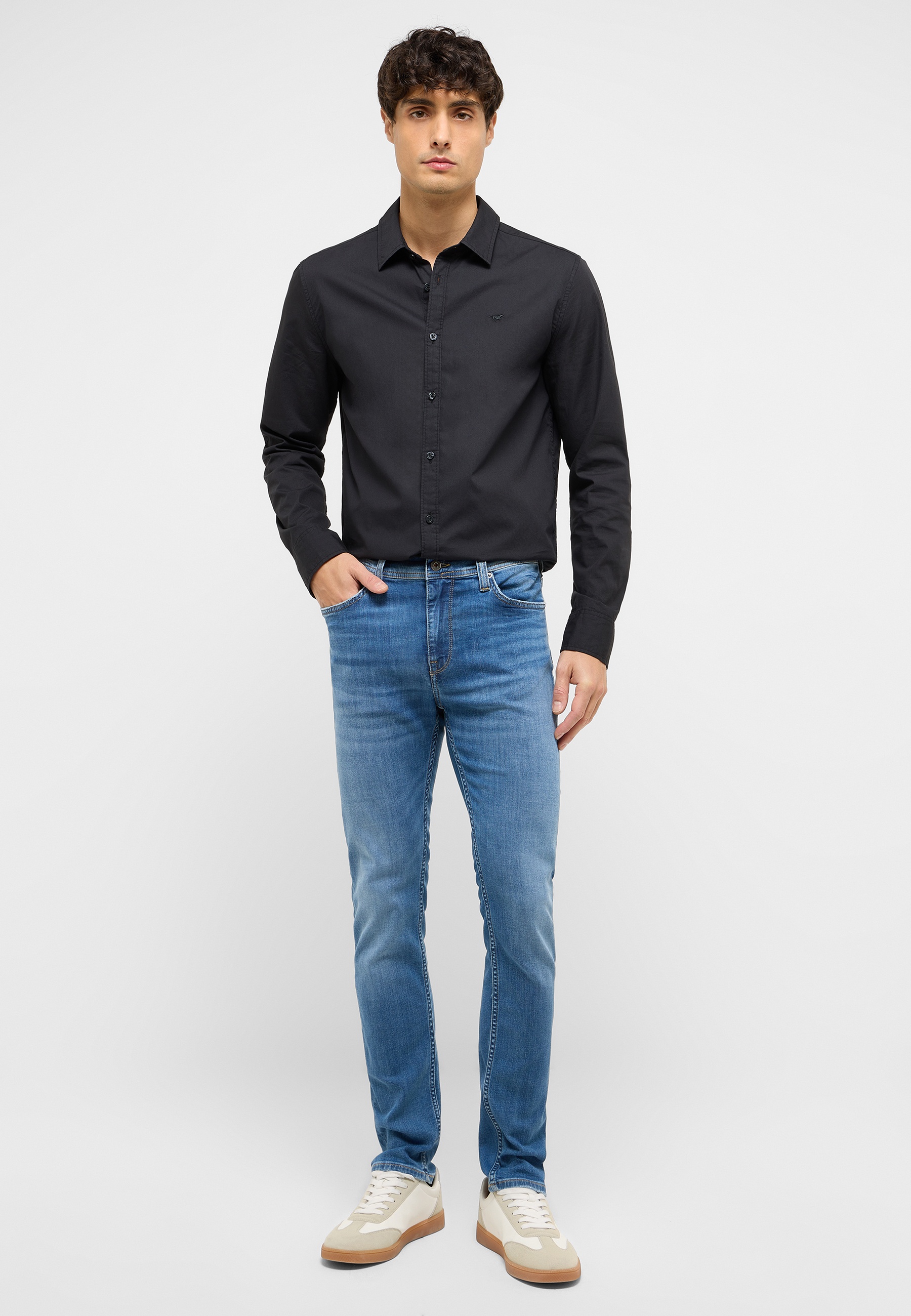 Hosen, Hemd, Jeanshose, Mann, Person