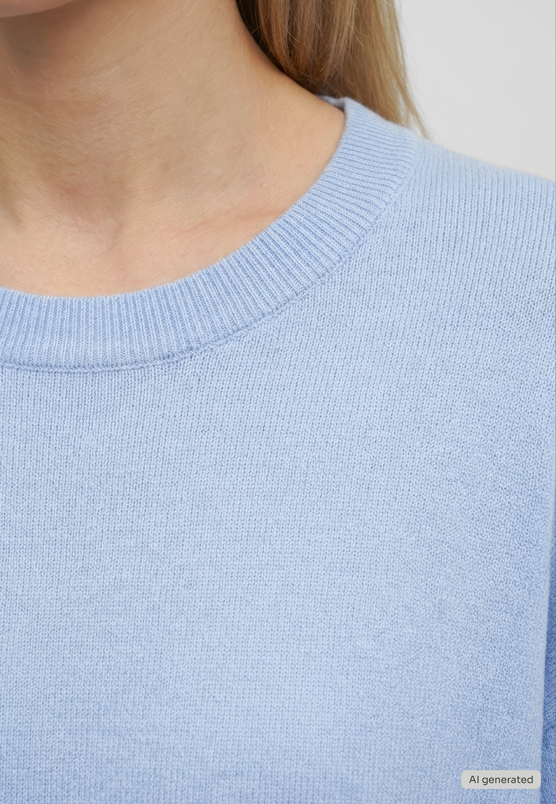 mit Flat-Knit-Struktur