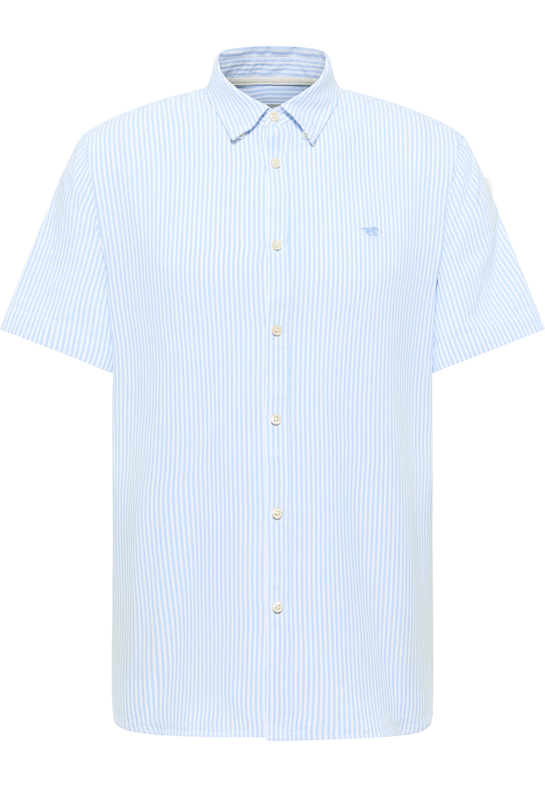 Mustang Herren Kurzarmhemd Style Berkeley, hellblau