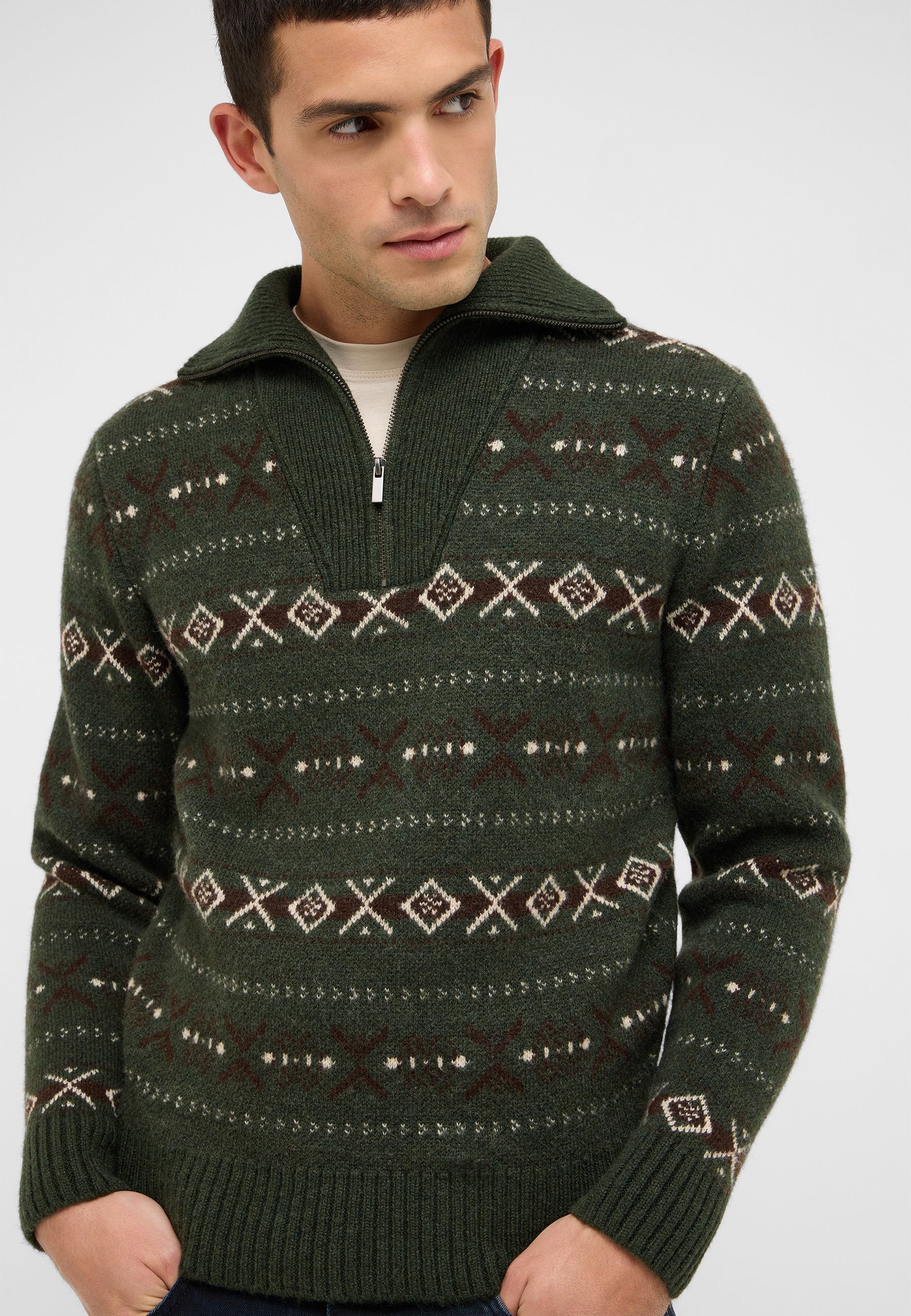 Bekleidung, Strickwaren, Pullover, Sweatshirt, Kapuzenpulli