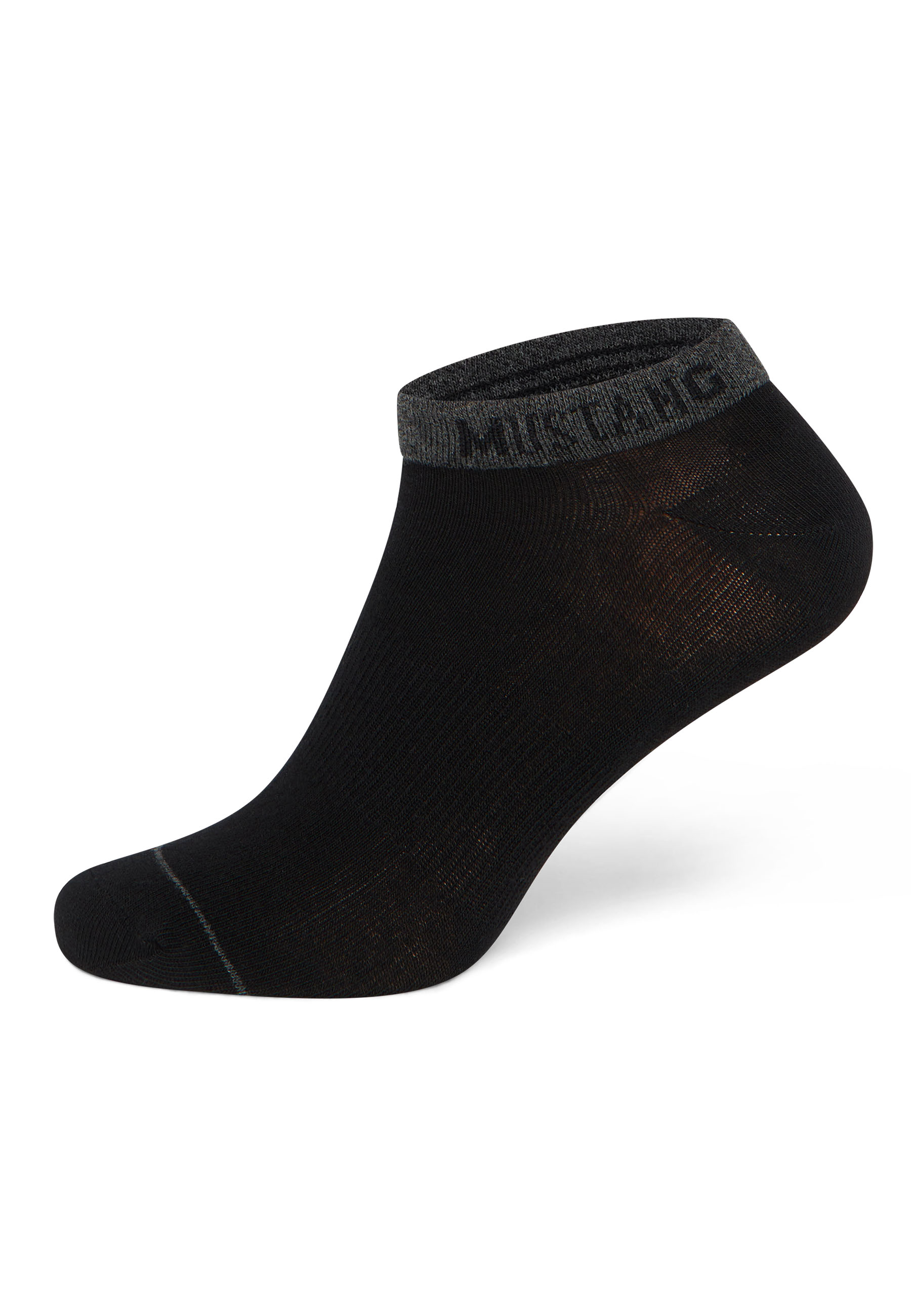 Socken, Ankle-Sock, Schwarz, Knit, Weiche Textur