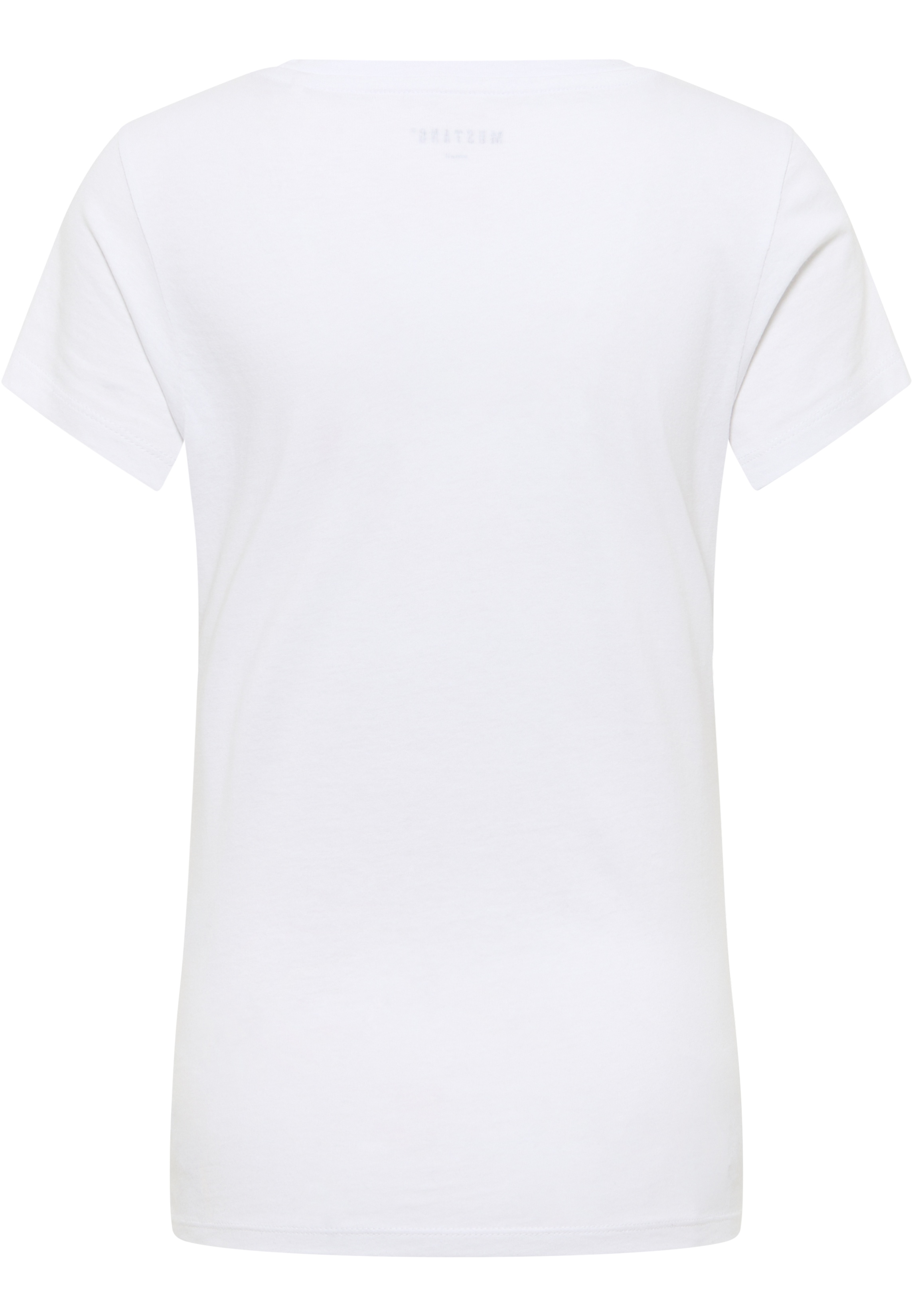 T‑shirt, weiß, Kurzarm, Rundhals, Baumwolle