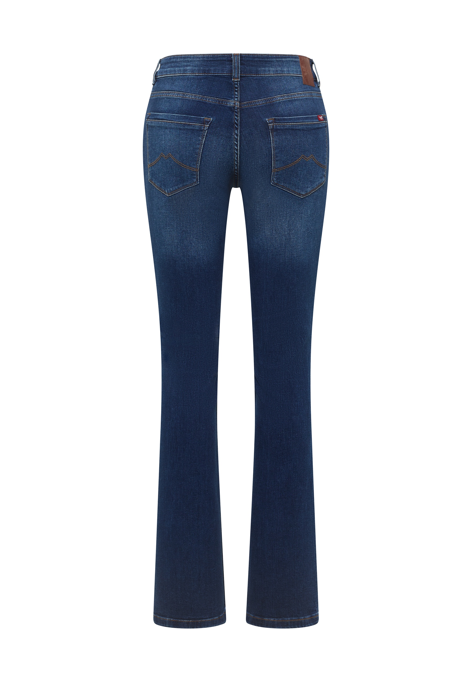 Jeans, Denim, Backansicht, Hohe Taille, Bootcut