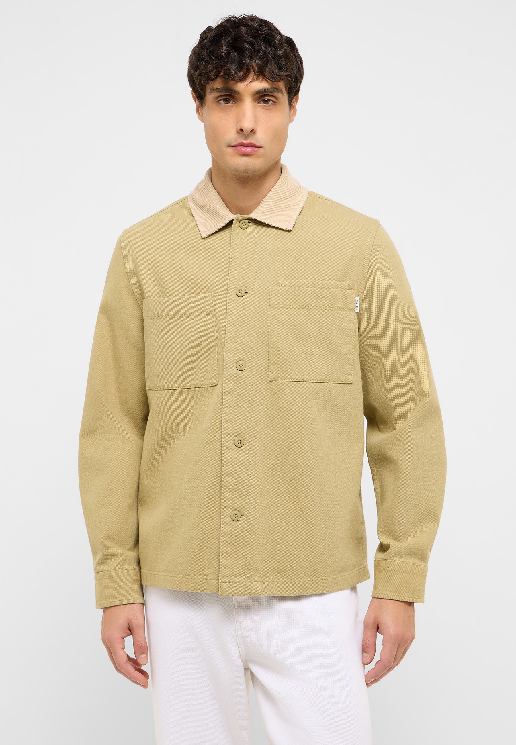 Hemd, Langarm, Khaki, Kleid, Hemd, Person