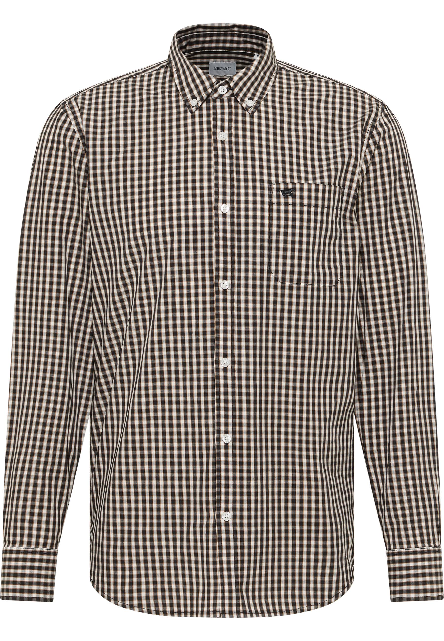 Mustang Herren Langarmhemd Style Chester, bunt