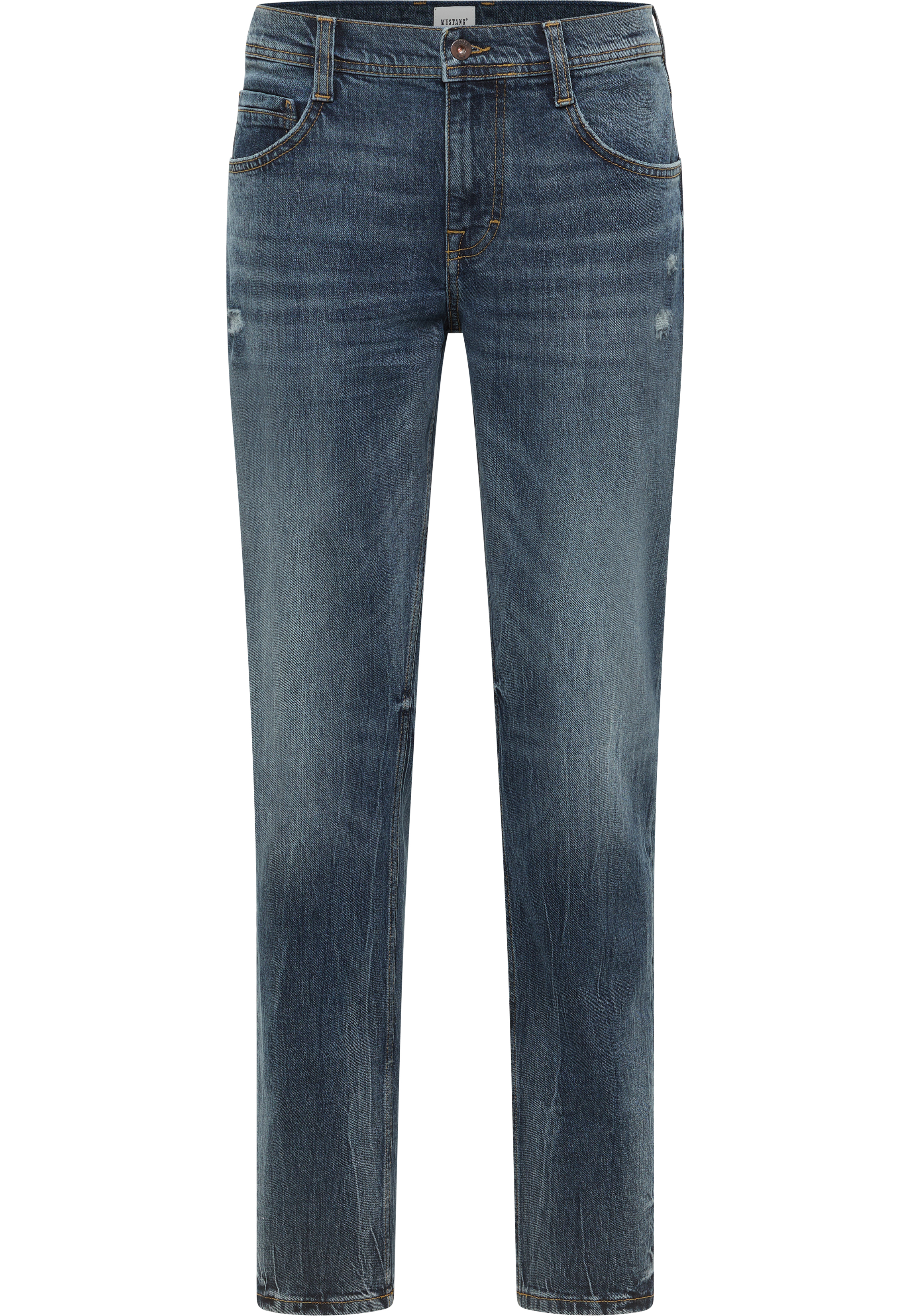 Mustang Herren Jeans Style Denver Straight, blau dunkel