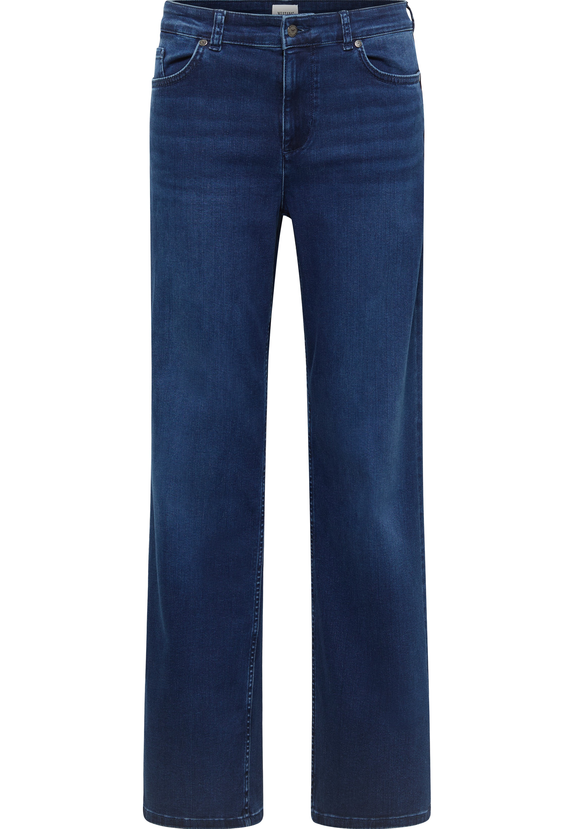 Mustang Damen Jeans Style Madison Wide, blau dunkel