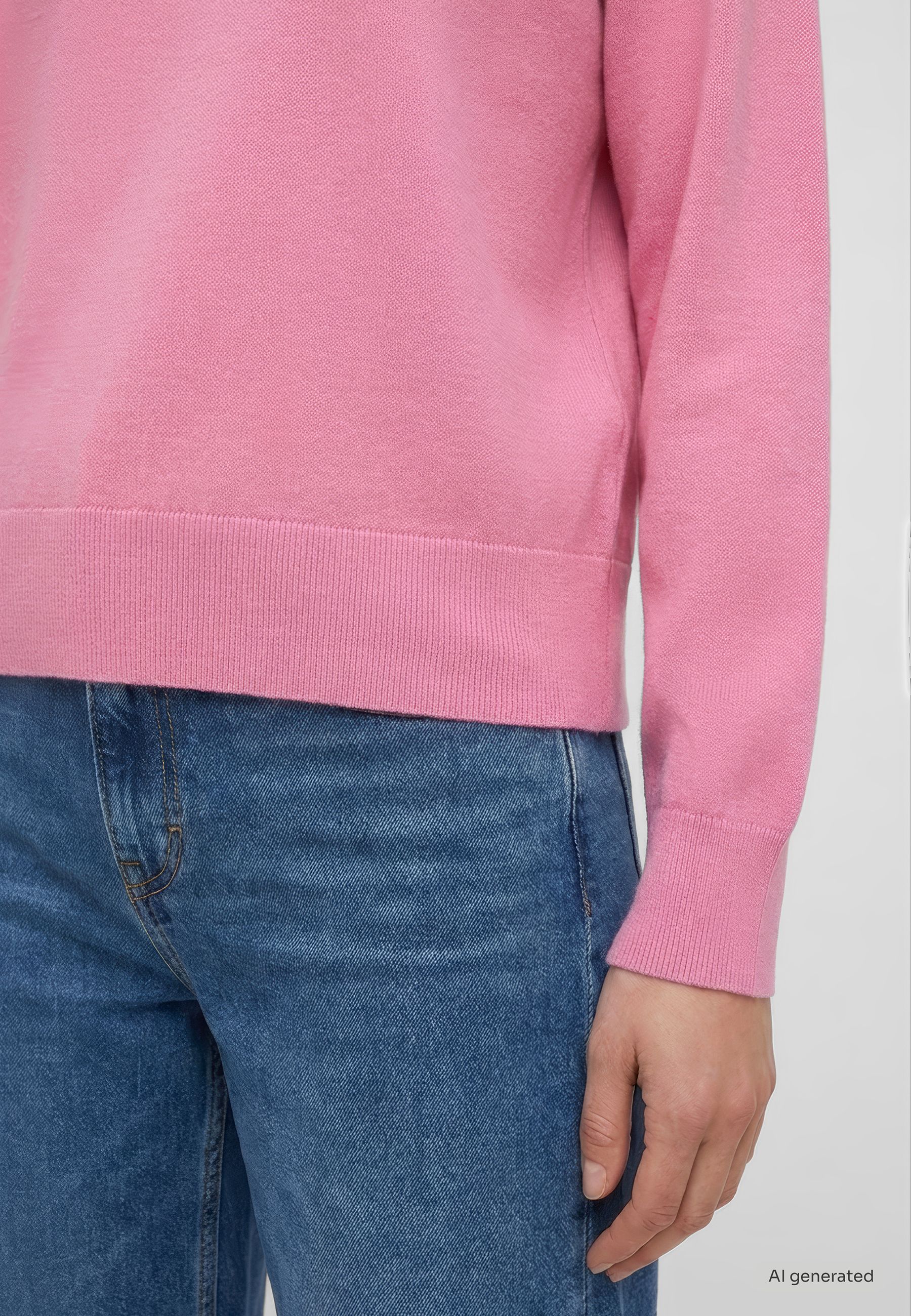 mit Flat-Knit-Struktur
