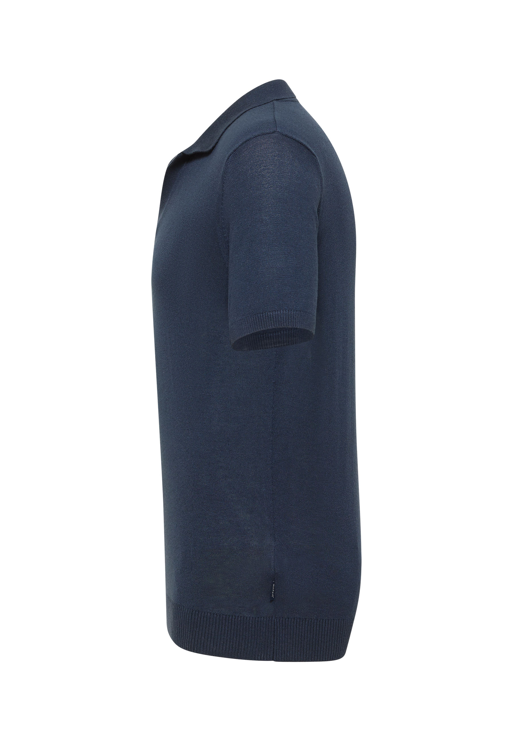 Poloshirt, Kurzarm, Navy, Kragen, Knit