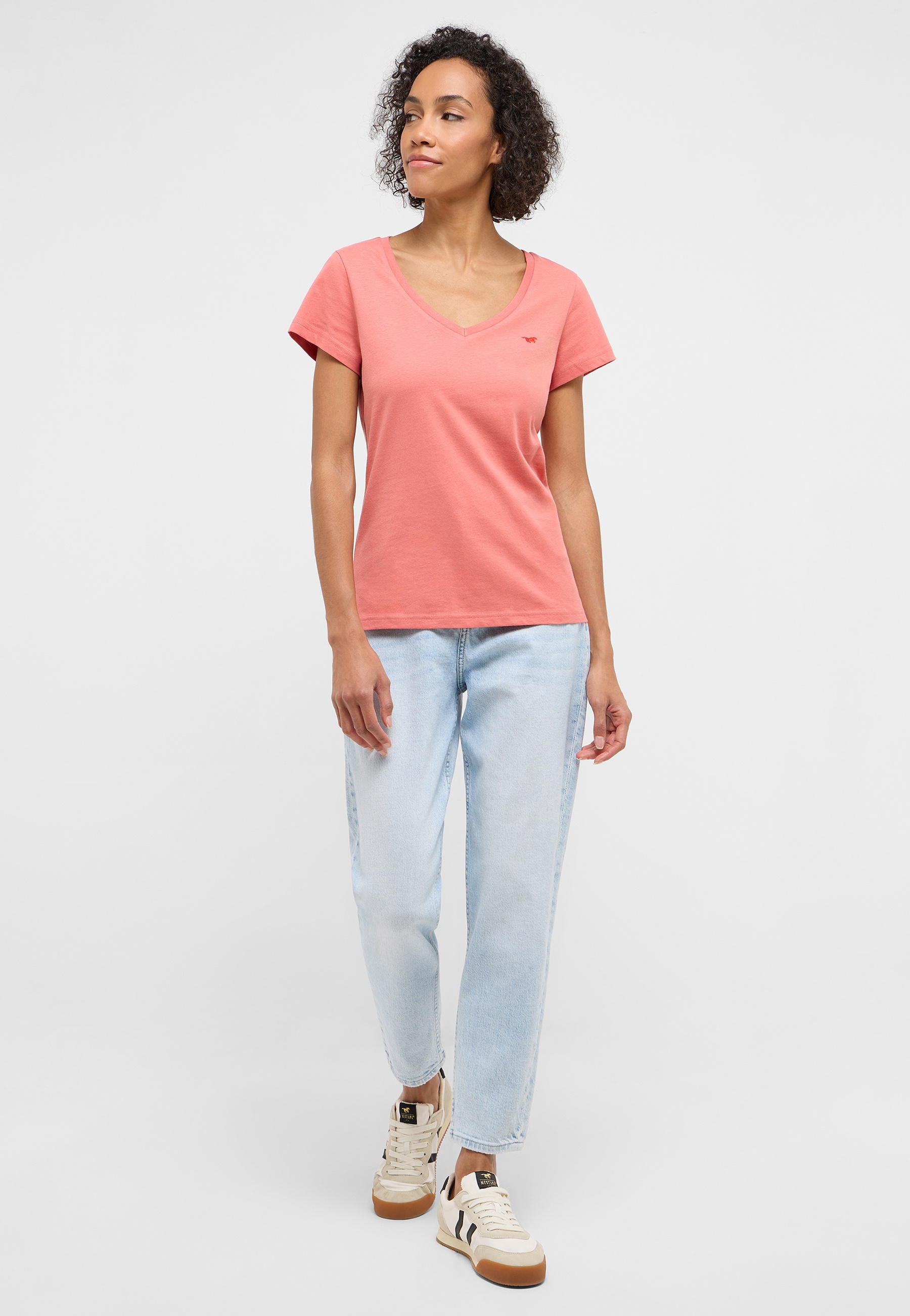 Hosen, T-shirt, Person, Leinen, Stehend