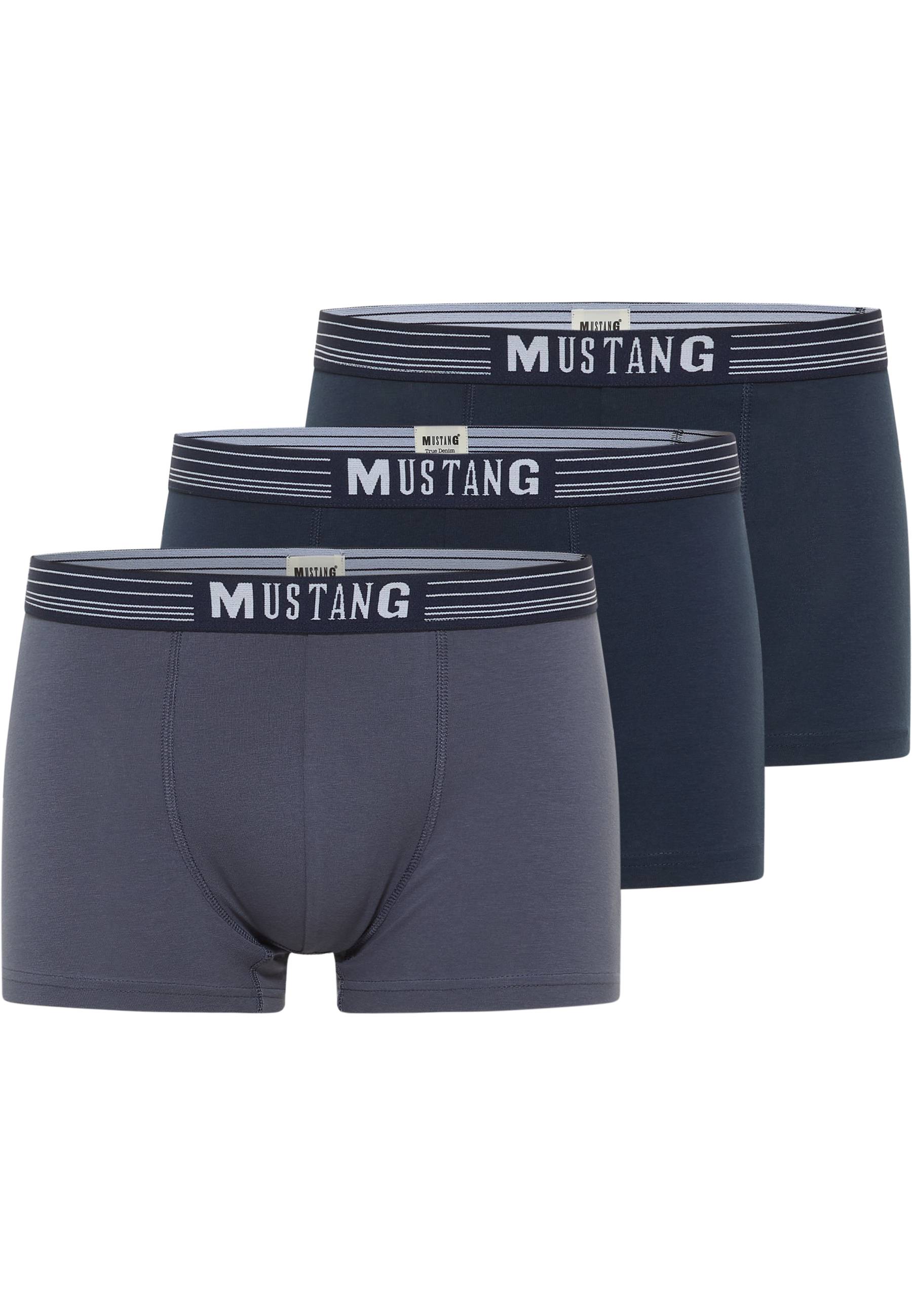 Unterhosen, Boxer, Baumwolle, Dunkelgrau, Dreier-Set