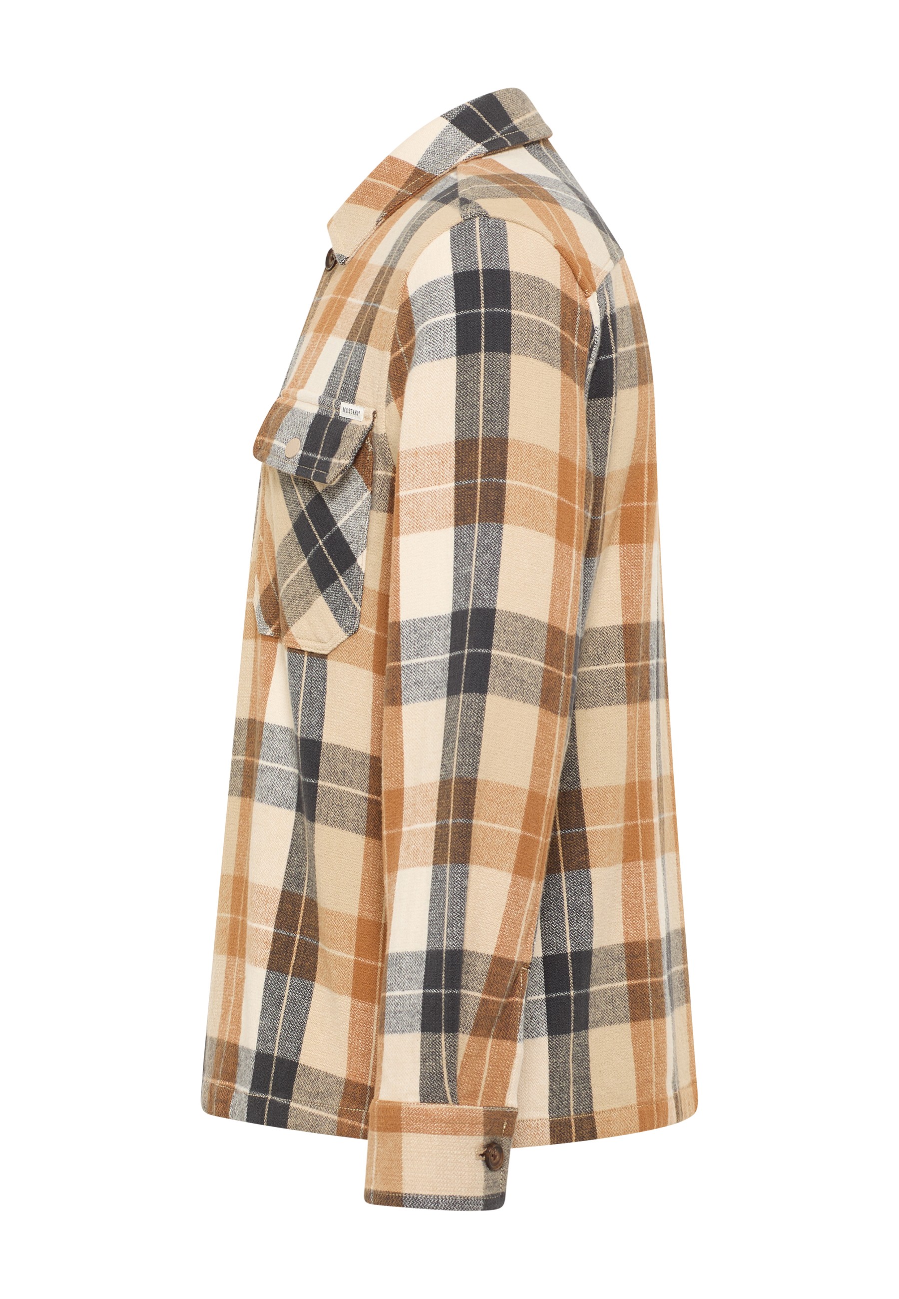 Flanellhemd, Checkered Shirt, Lässige Passform, Knopfdetails, Brusttasche