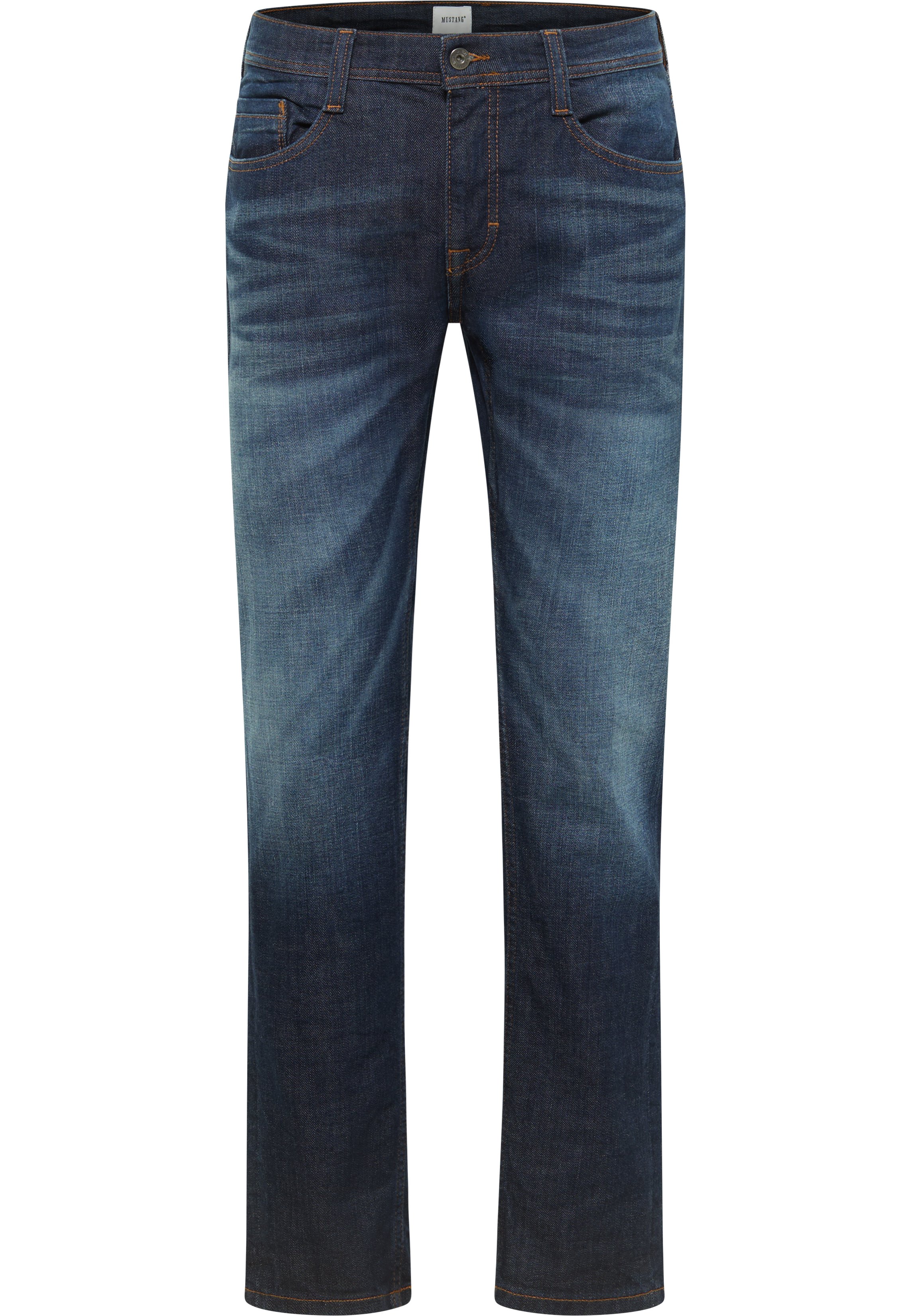 Jeans, Denim, Straight leg, Five-pocket, Blue wash