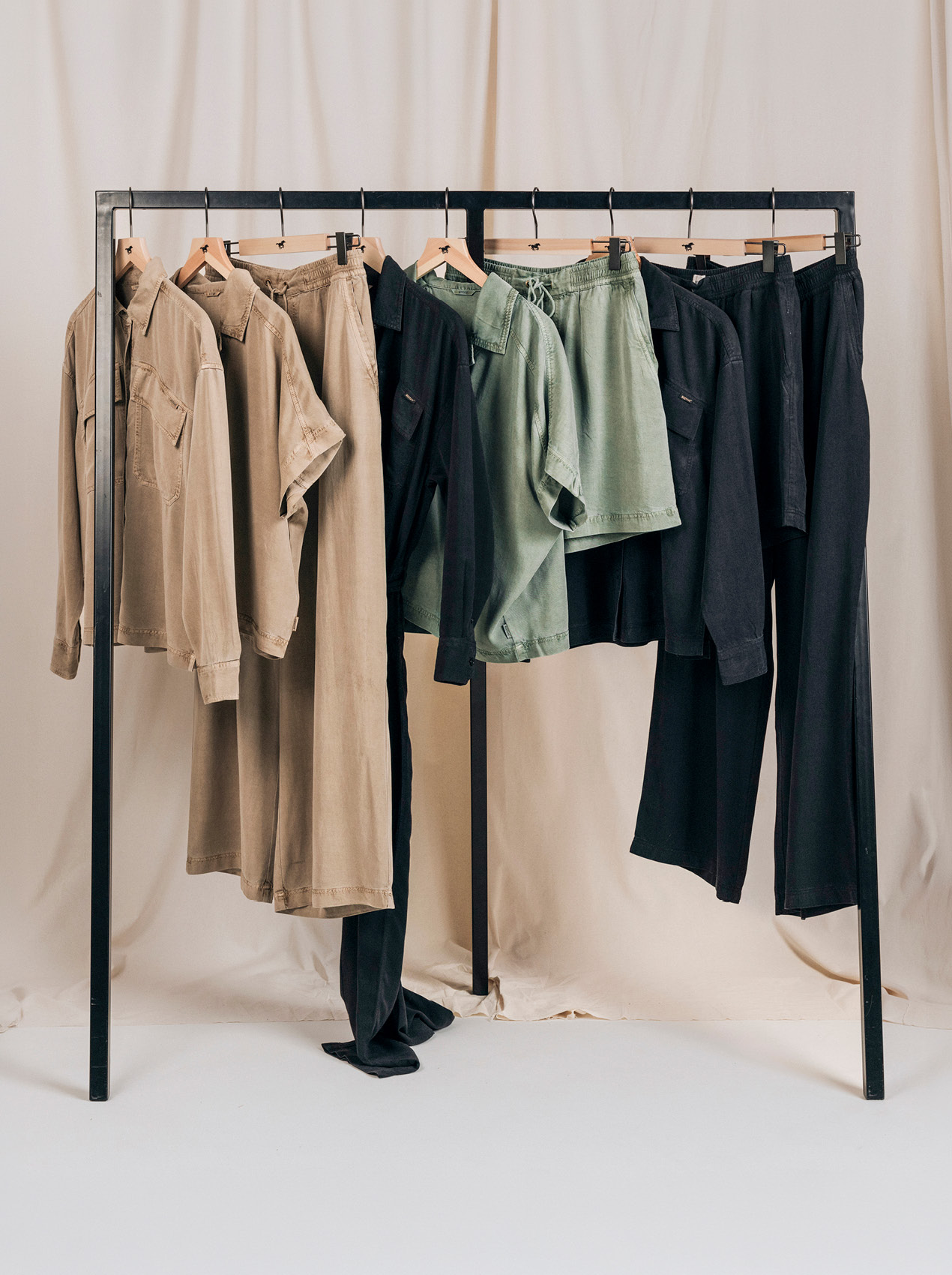Hosen, Shirts, Kleidung, Kleiderset, Beige Bisque Grüne Dunkelblau