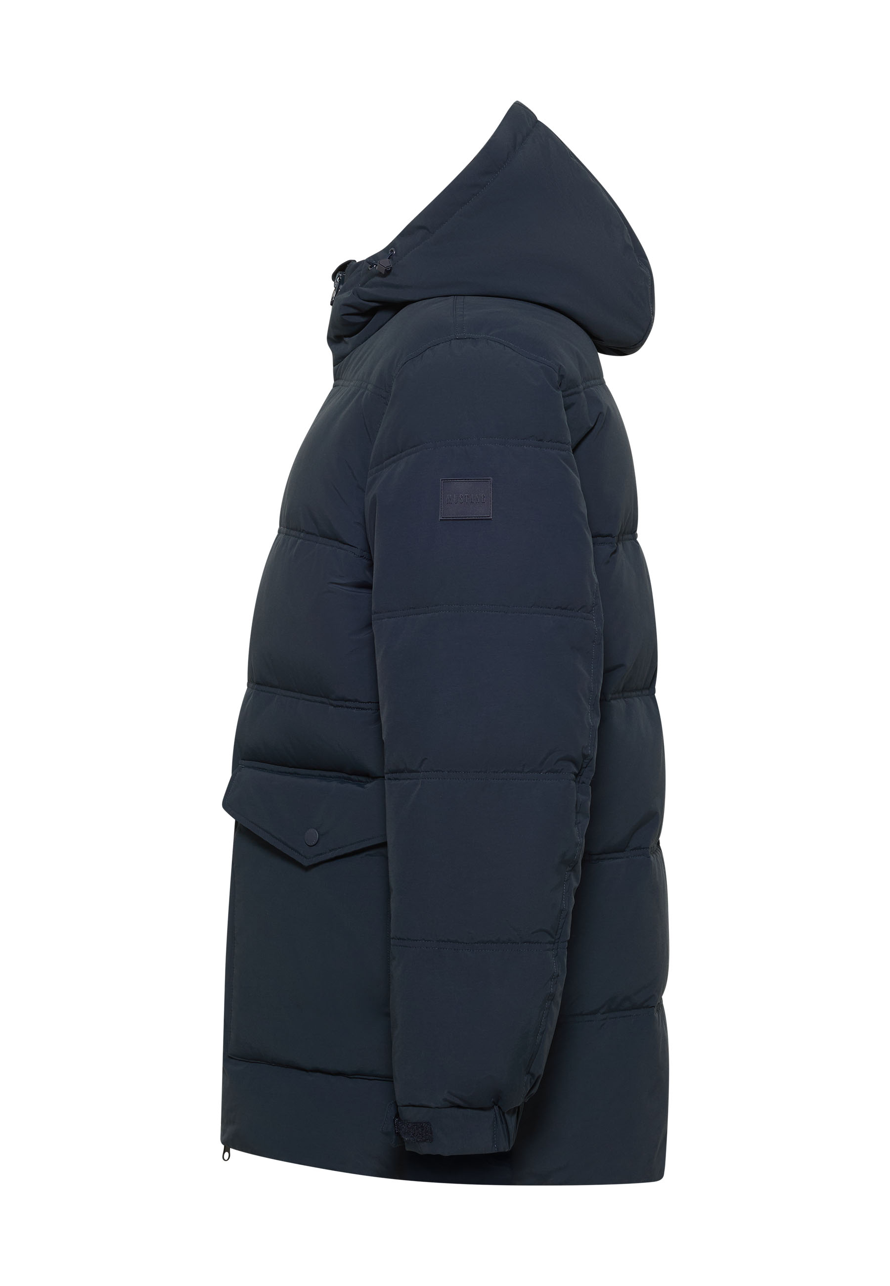 Dufflejakke, Hooded, Daunenjacke, Navy, Taschenfront?