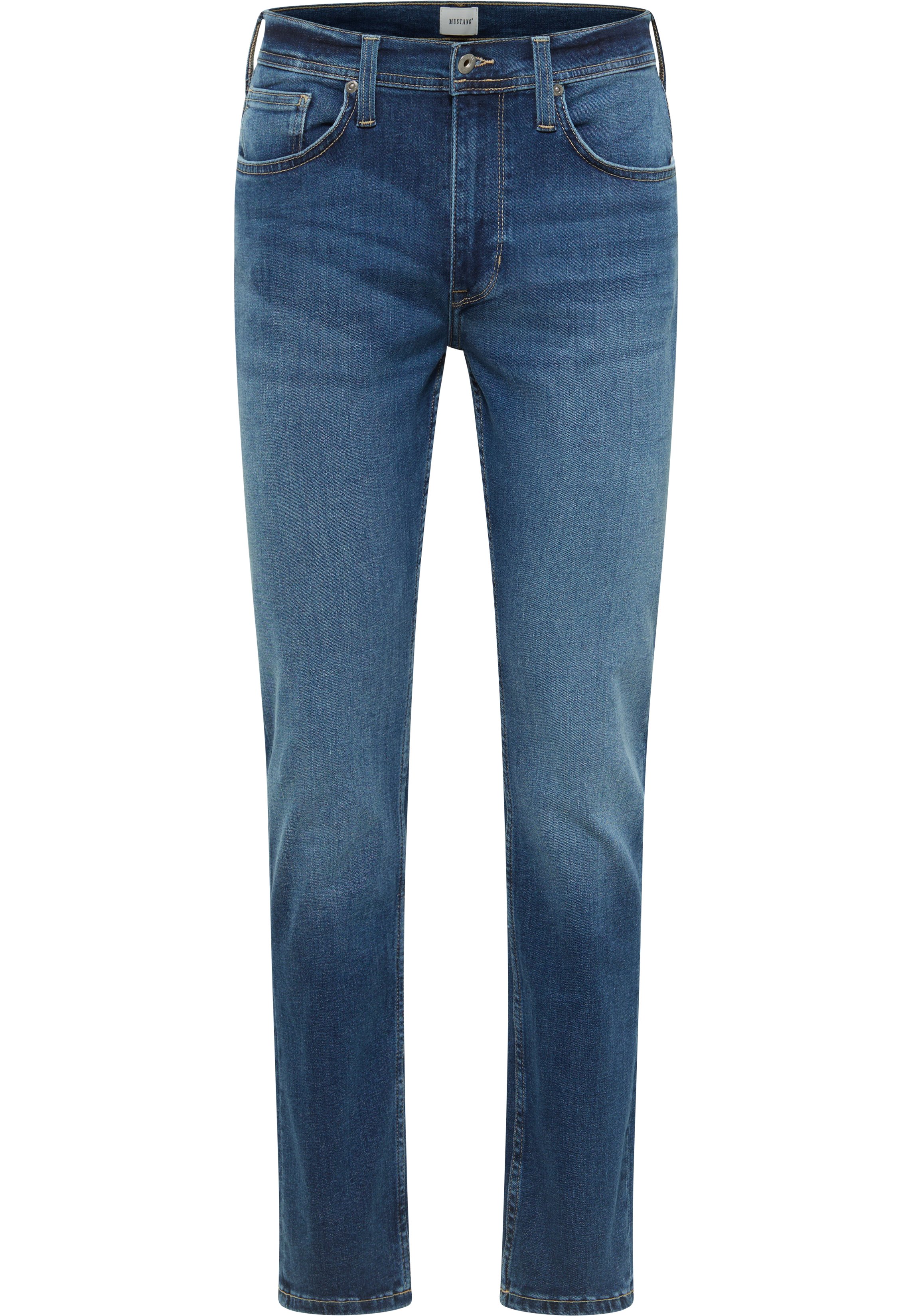 Jeans, Damenjeans, Blue Wash, Straight Leg, 5-Pocket