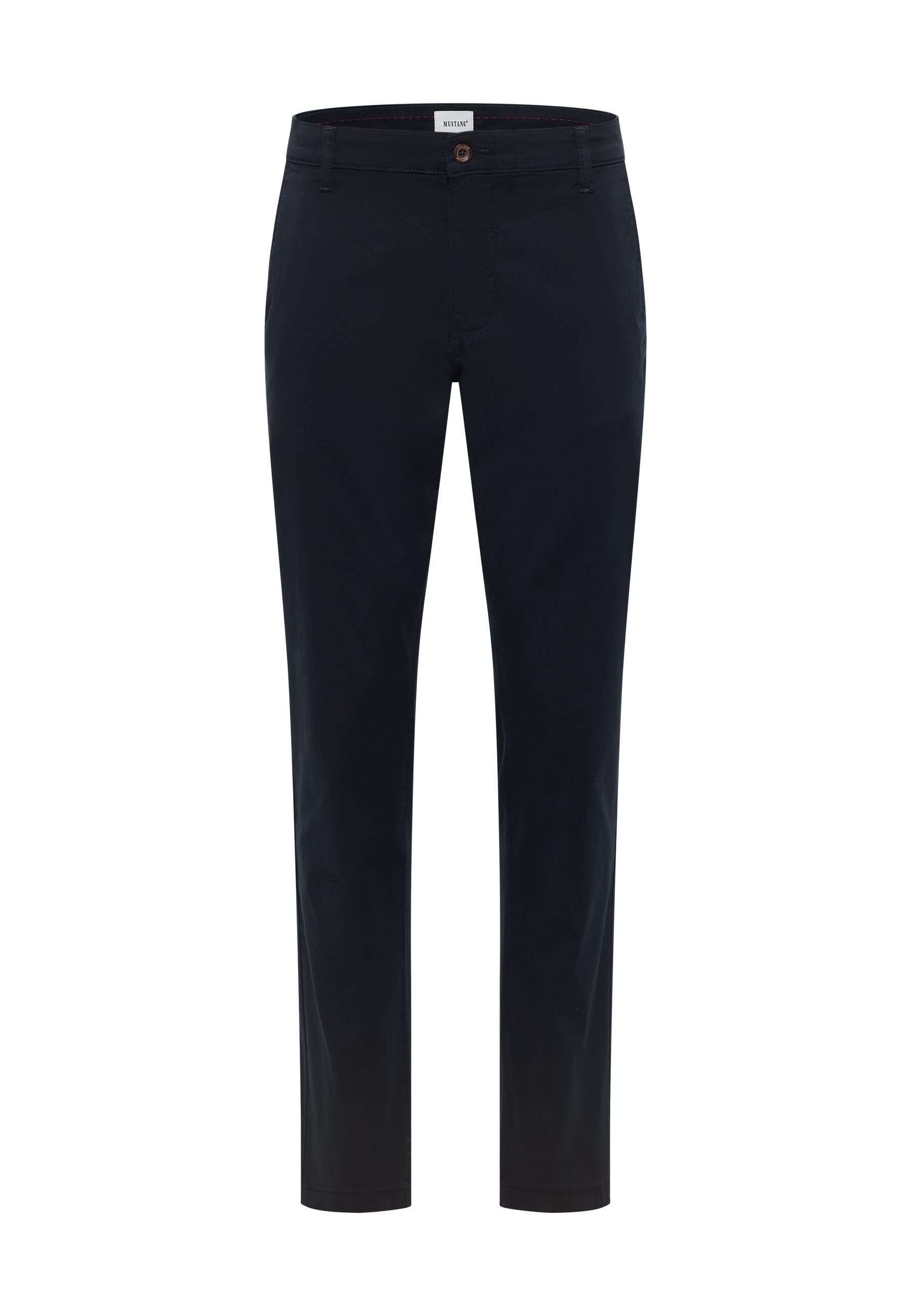 Hose, Chino, Navy, Gürtellose, Hose mit Reißverschluss