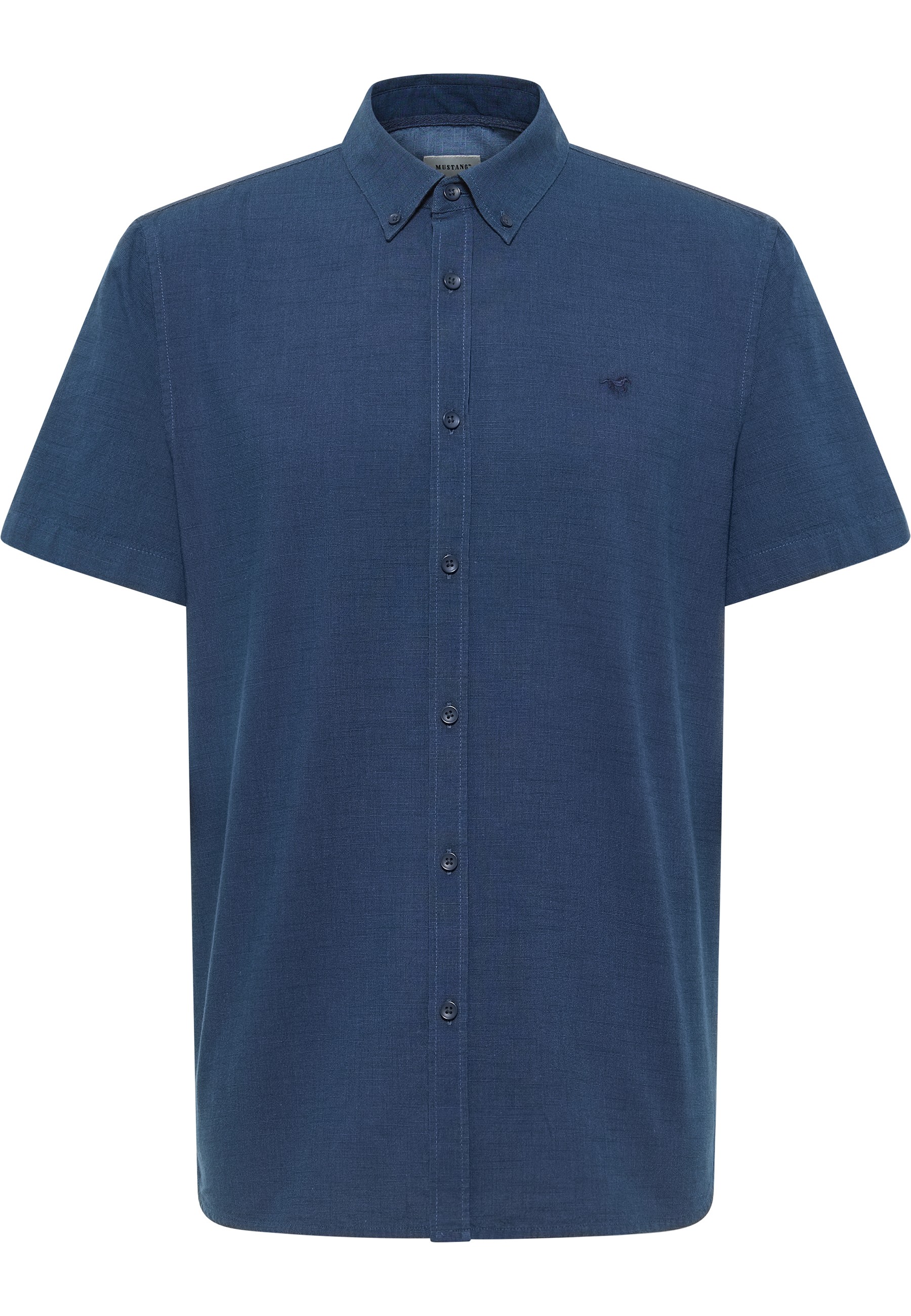 Mustang Herren Kurzarmhemd Style Berkeley, dunkelblau