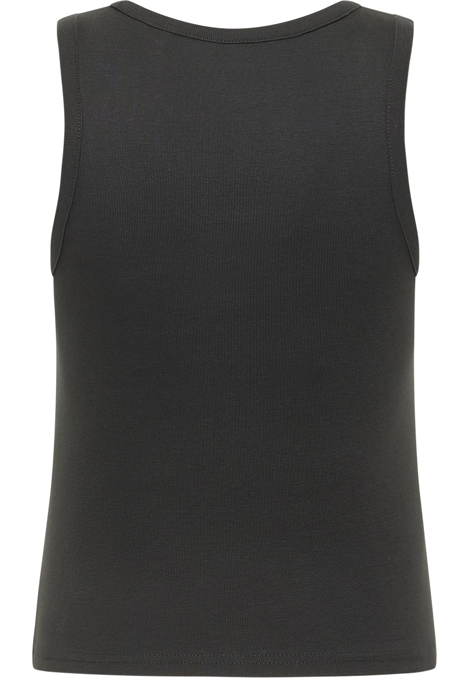 Tanktop, Schwarz, Ärmelloses Top, Gezupfte Stoffe?, Casualwear