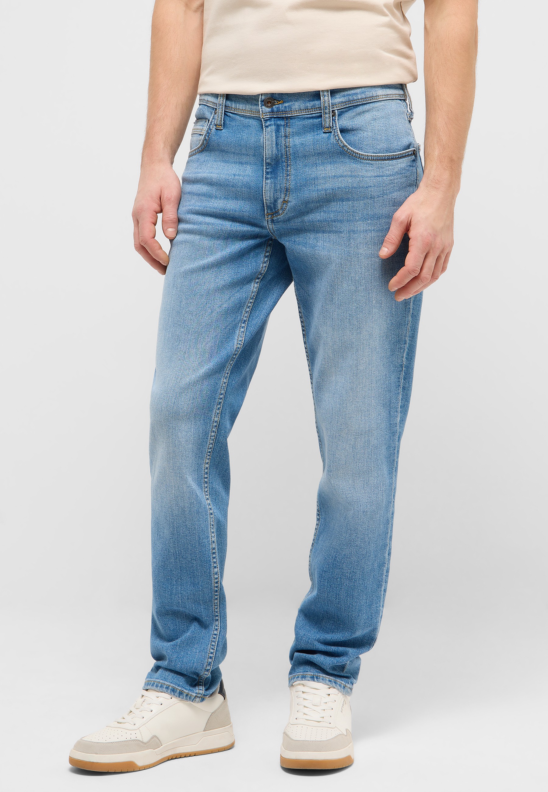 Jeans, Straight leg, Helles Blau, Denim, 5-Pocket