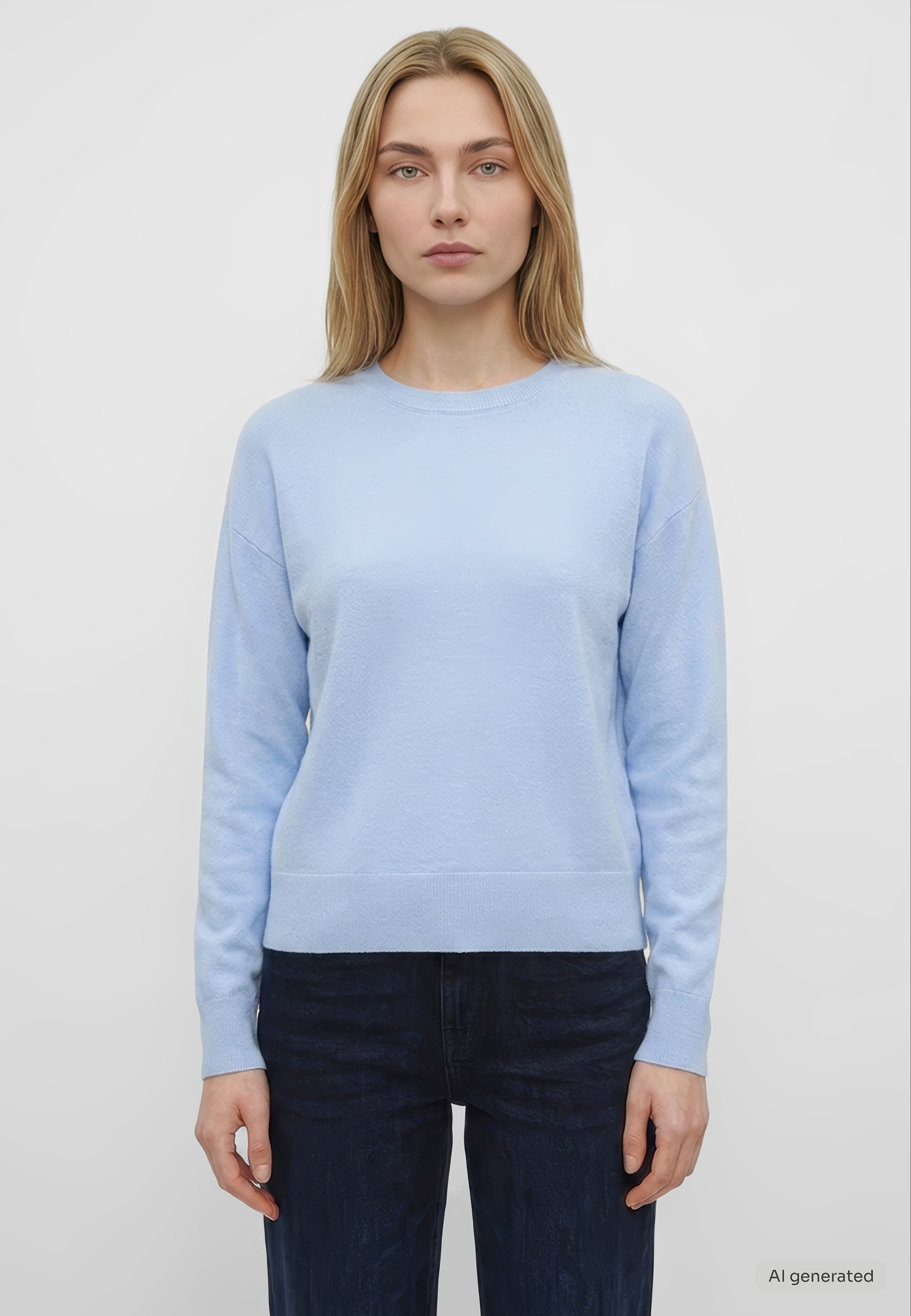 mit Flat-Knit-Struktur