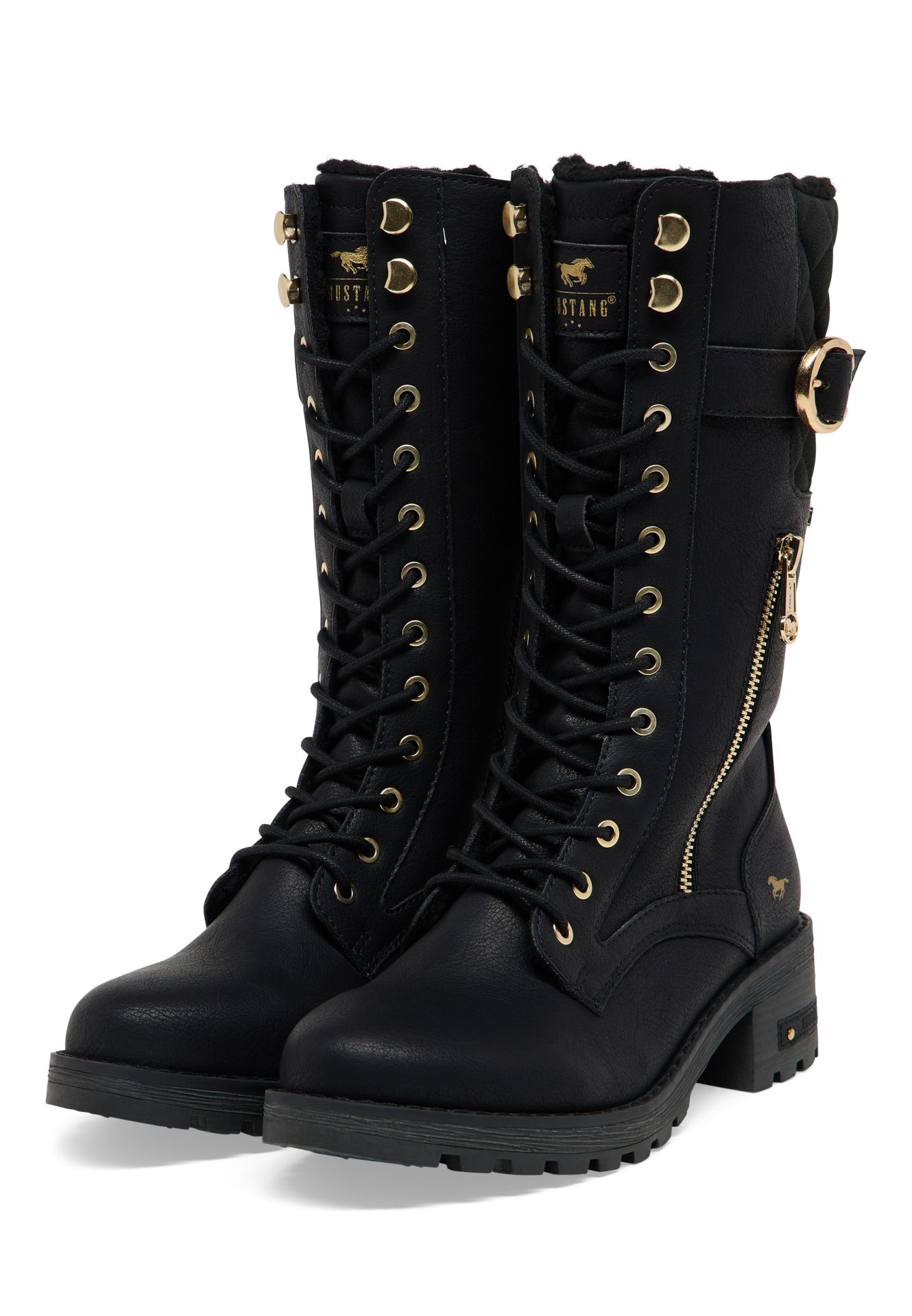 Mustang Stiefel Damen Schwarz