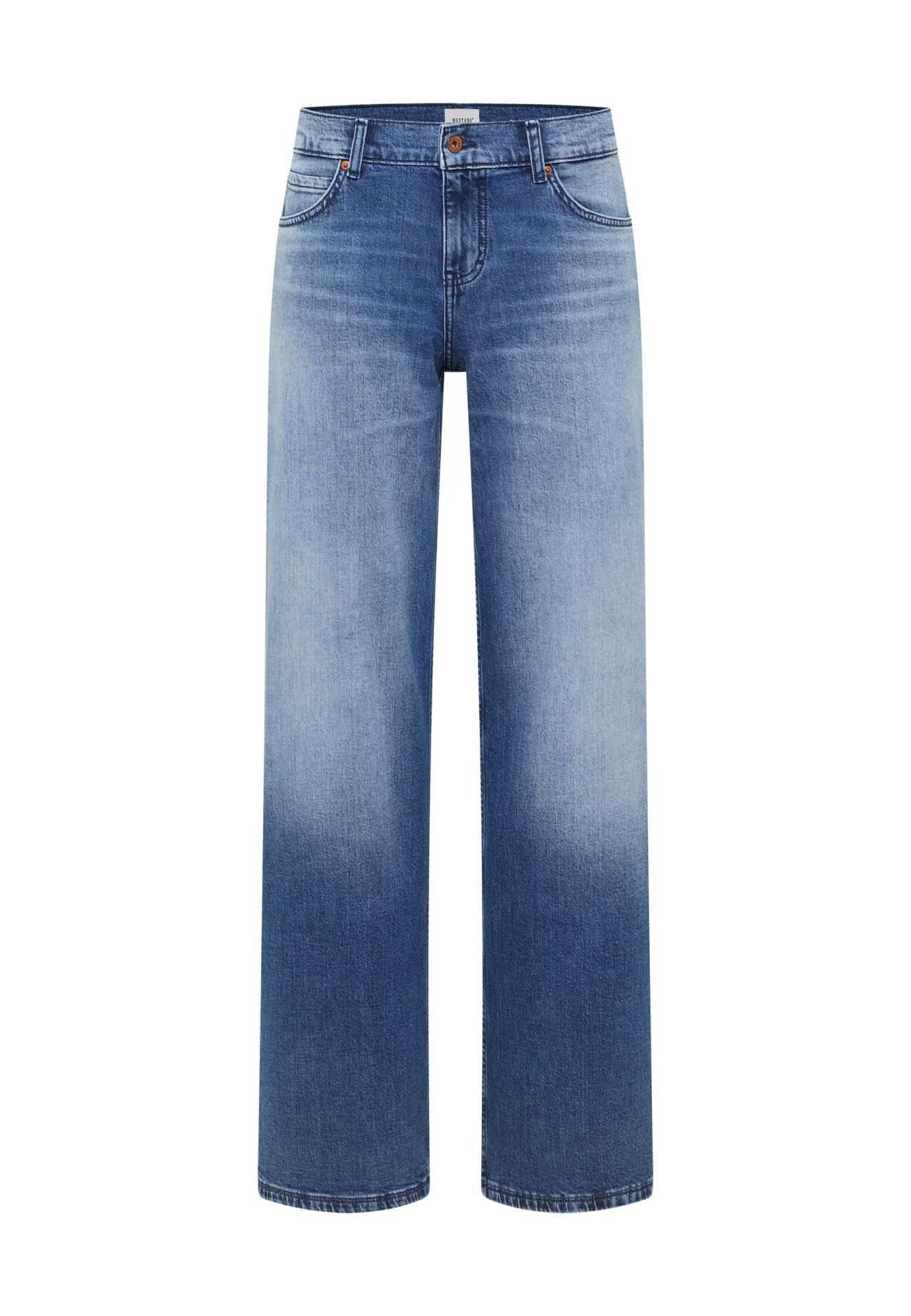mit extra weitem Bein und Low Rise - blau | Mustang